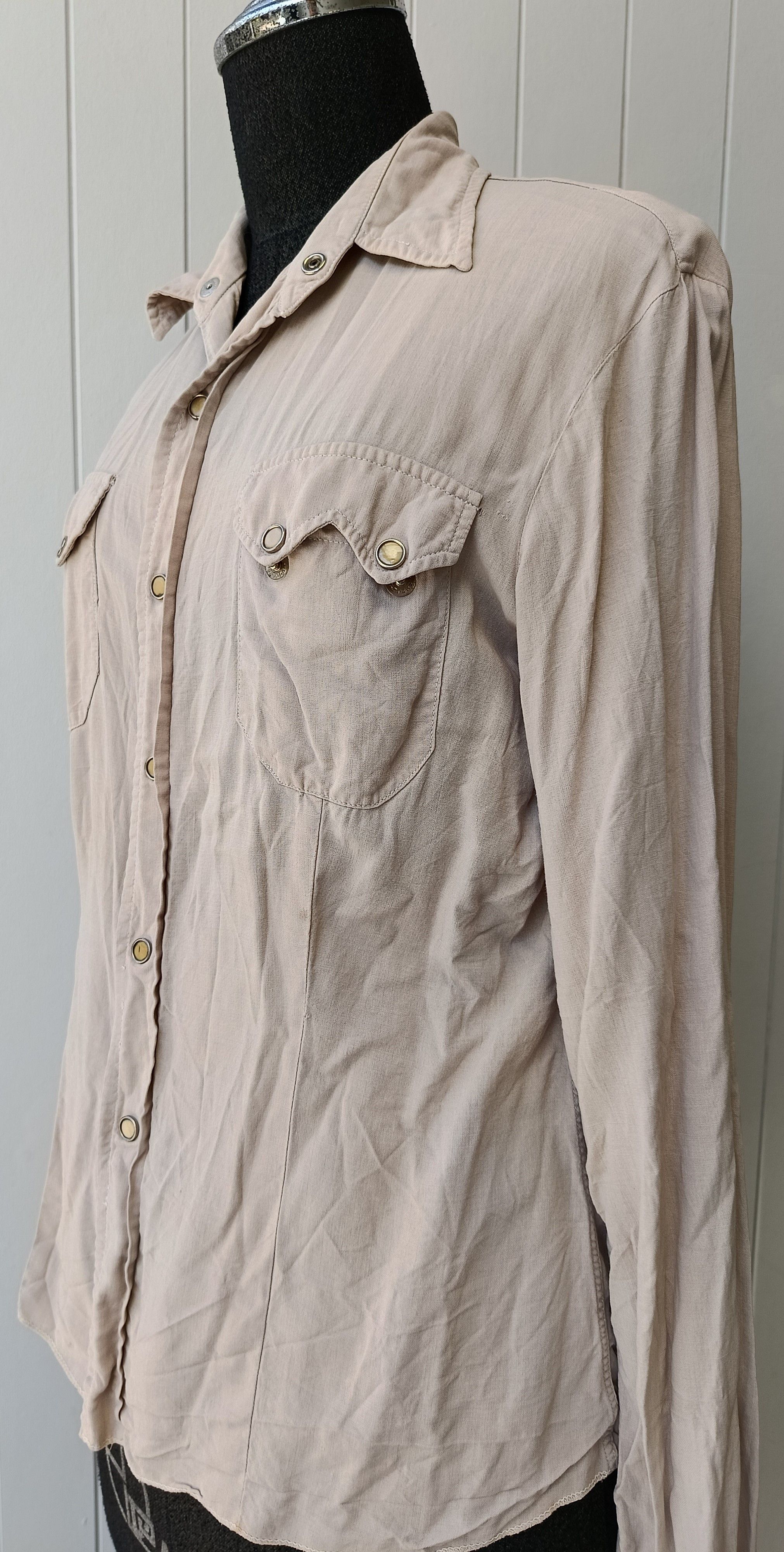 Vintage California Ranchwear 40s 50s rayon USA western snapper shirt Size US XS / EU 42 / 0 - 6 Thumbnail