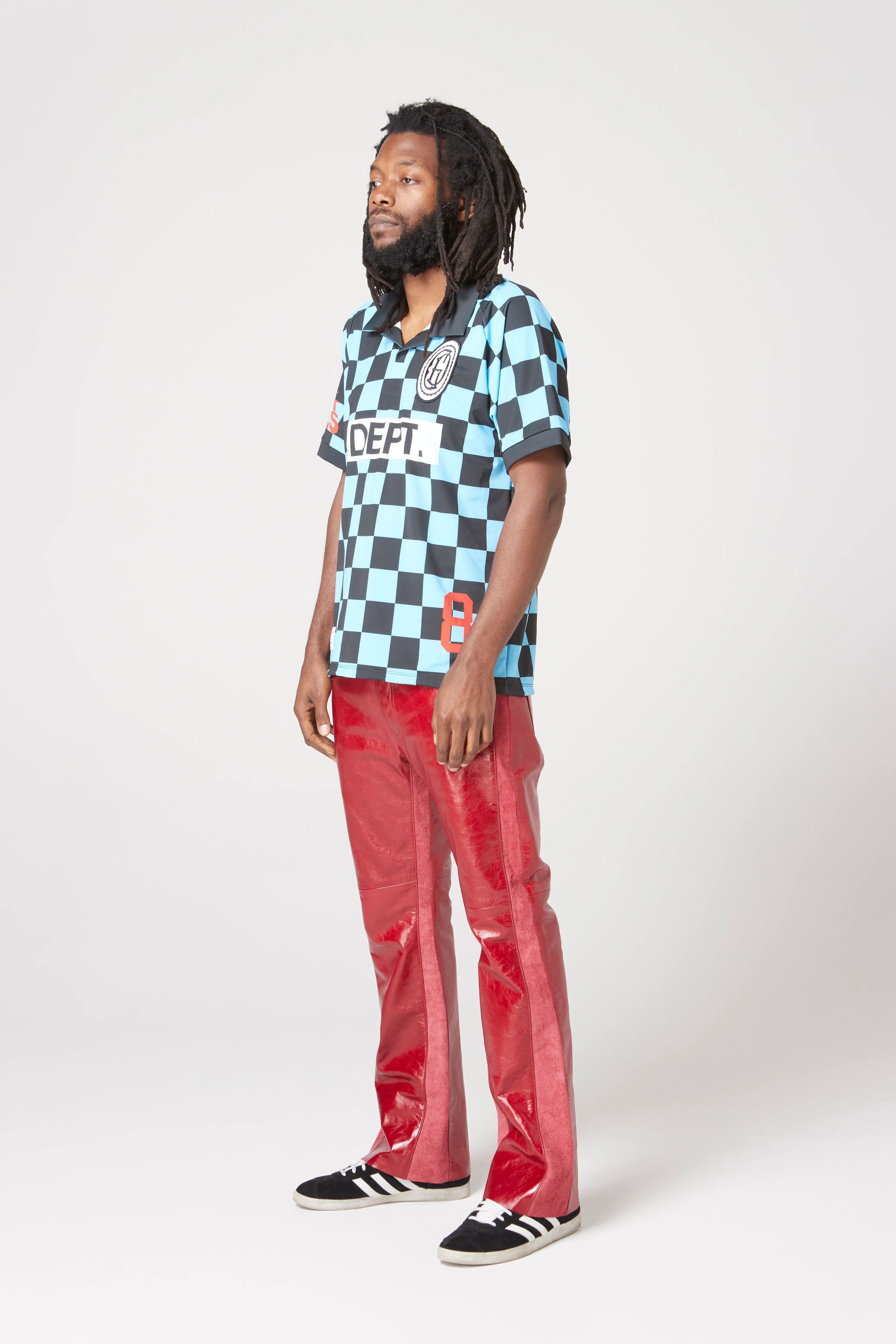 Gallery Dept. o1mle0725 Alvarado Soccer Jersey Check Polo Shirt Multicolor Size US XS / EU 42 / 0 - 4 Thumbnail