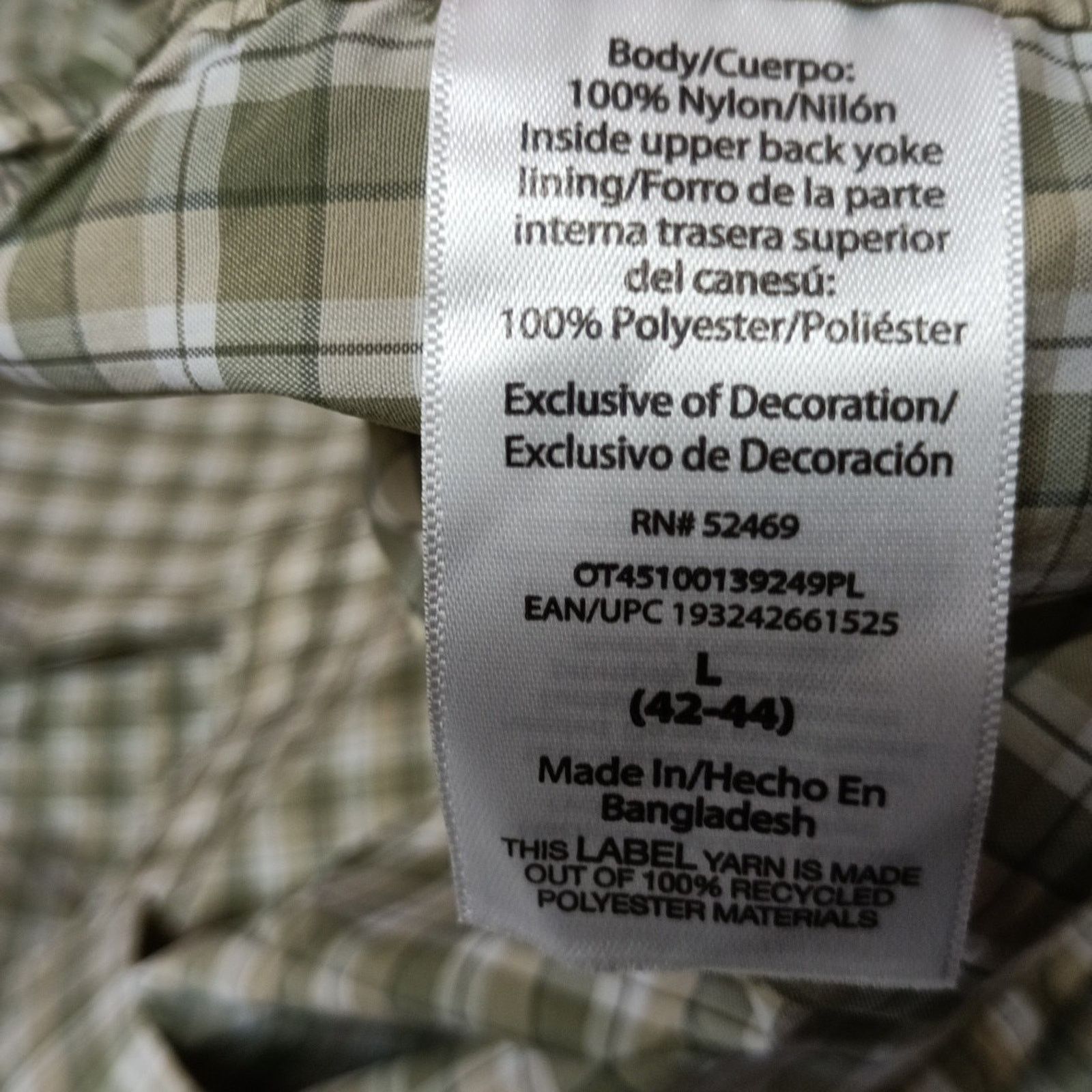 Other Ozark Trail Shirt Mens L Green Plaid Vented Roll Tab Sleeves Size US L / EU 52-54 / 3 - 7 Thumbnail