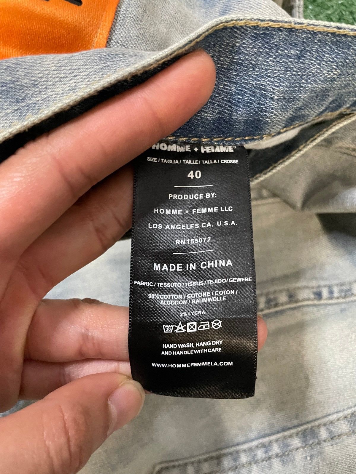 Homme + Femme La Homme+Femme Tesla jeans Size US 40 / EU 56 - 5 Thumbnail
