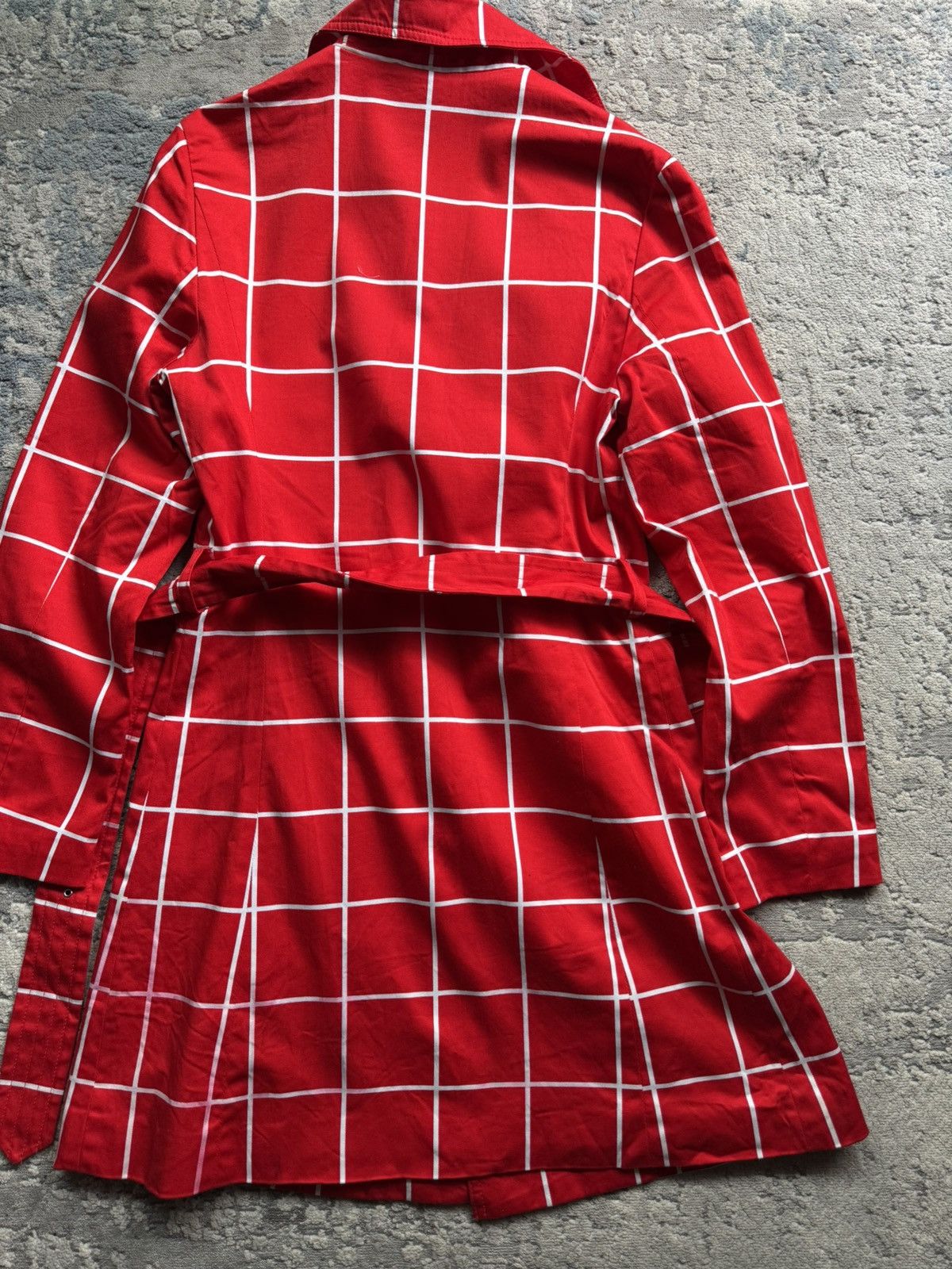 Burberry Burberry Vintage Black Label Checkered Plaid Trench Jacket L Size L / US 10 / IT 46 - 10 Thumbnail