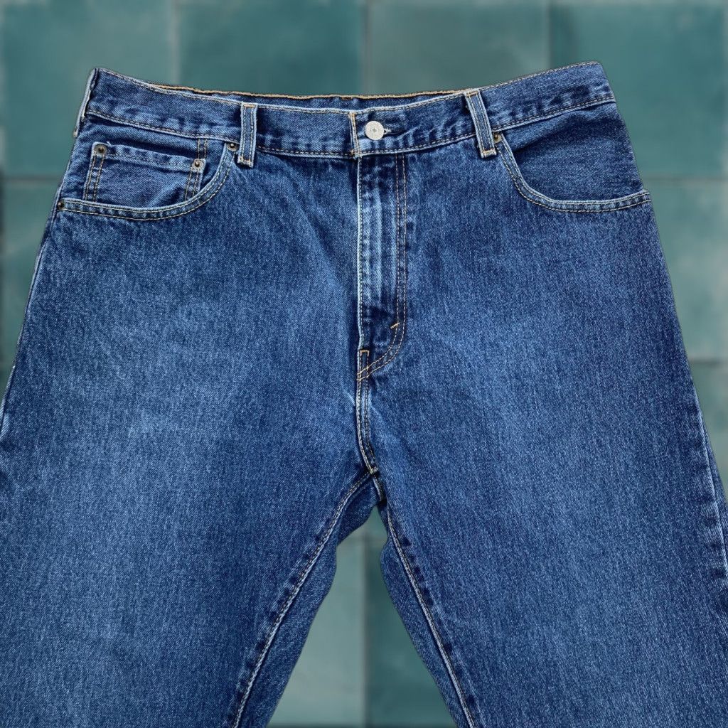 Levi's Levi's 517 Jeans Mens 36x30 Blue Medium Wash Bootcut Denim Five Pocket Red Tab Jeans Size US 36 / EU 52 - 1 Thumbnail