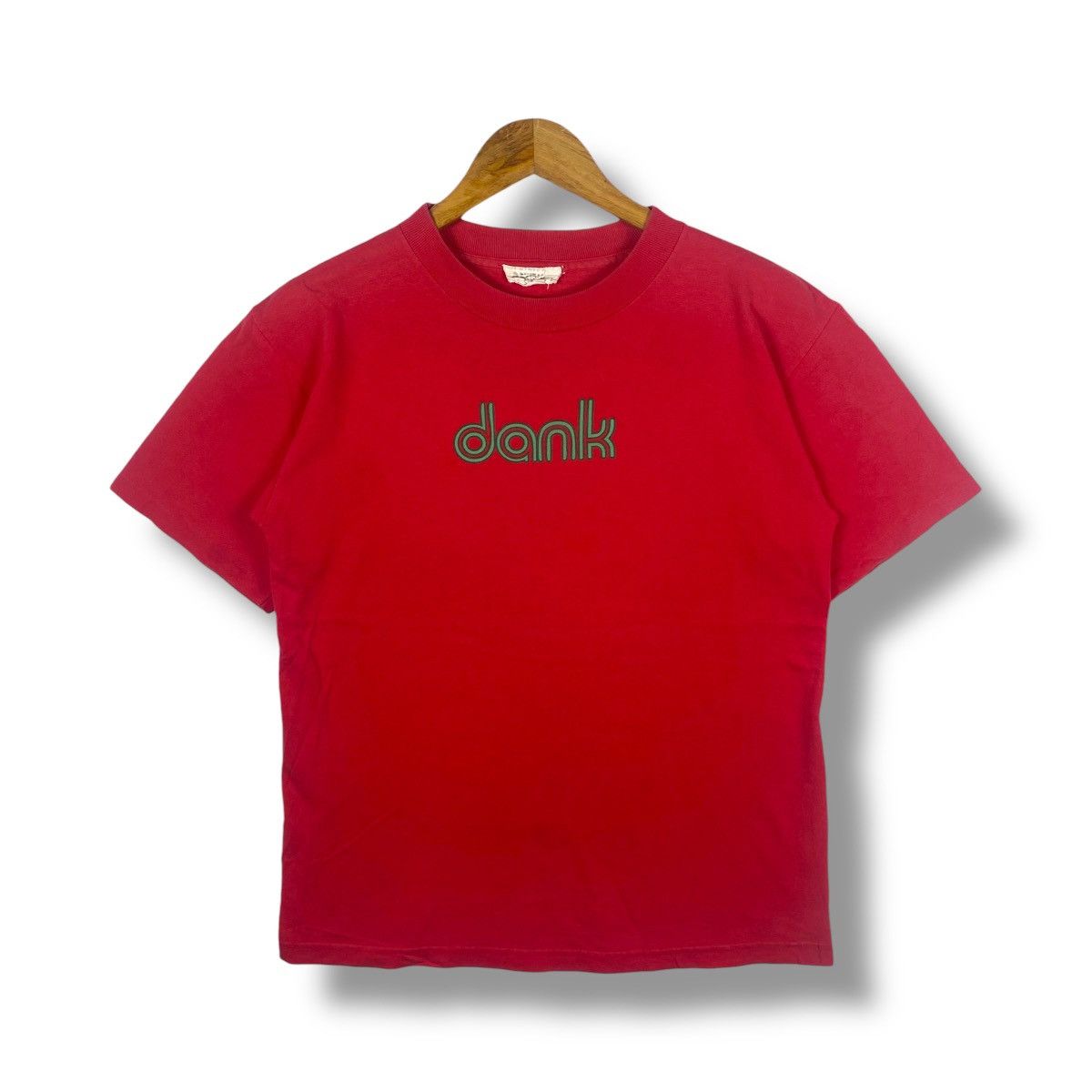 Vintage Vintage 90's DANK Streetwear Techno Style Graphic Tee Shirt Size US S / EU 44-46 / 1 - 1 Thumbnail
