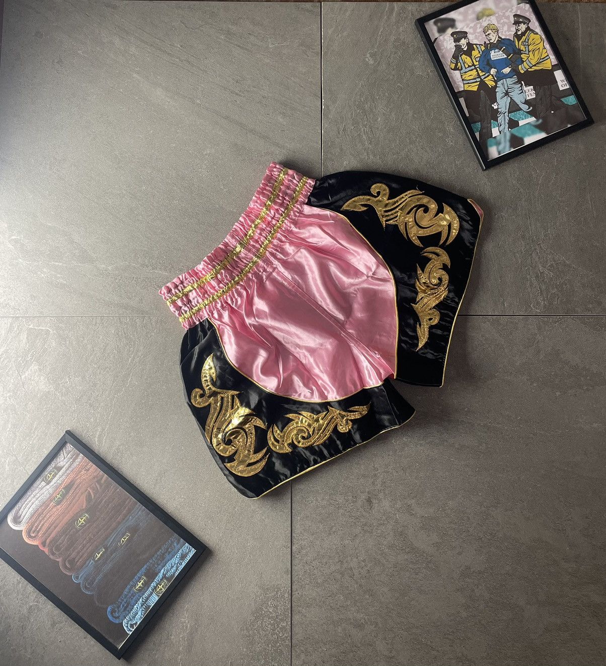 Japanese Brand Vintage Muay Tai Martial Arts Nylon Short Y2K Size US 40 / EU 56 - 2 Thumbnail