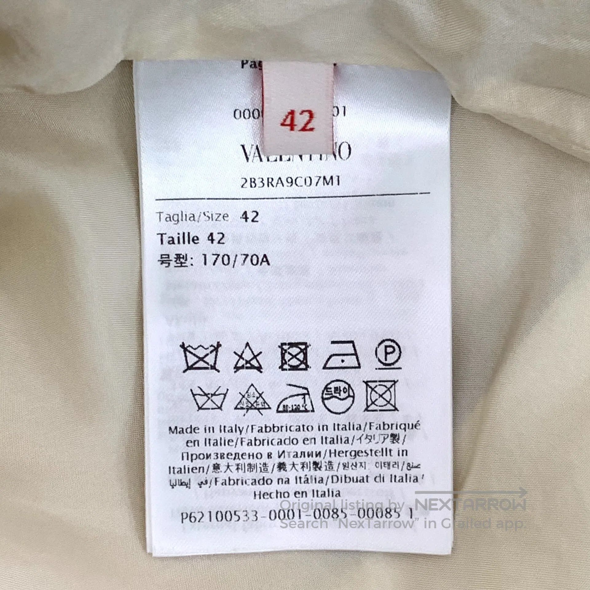 Other Valentino Light yellow diamond gold thread cashmere wool c Size 41" - 6 Thumbnail