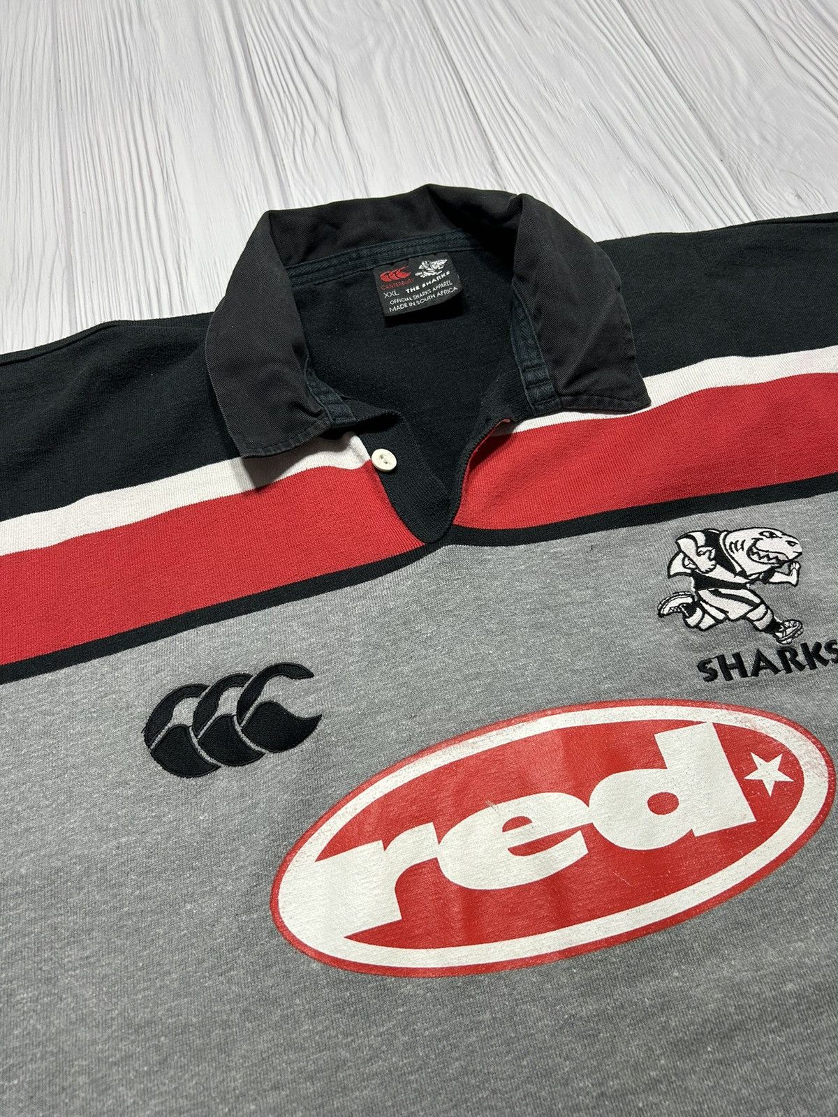 Canterbury of New Zealand Vintage 00’s Sharks Rugby Union Shirt Canterbury Jersey Size US XXL / EU 58 / 5 - 5 Thumbnail