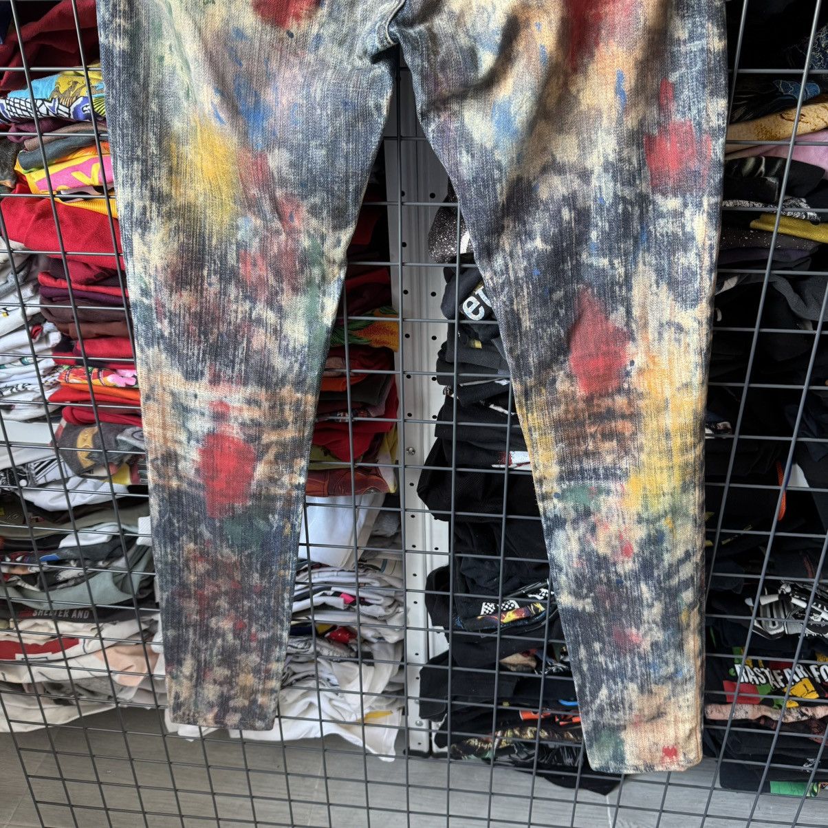 Polo Ralph Lauren Ralph Lauren Denim & Supply Paint Splatter Distress Jeans Size 28" / US 6 / IT 42 - 4 Thumbnail