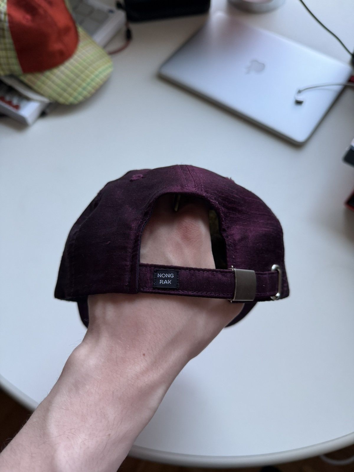 Other Nong Rak Silk Baseball Hat (Wine/Acid) Size ONE SIZE - 3 Thumbnail
