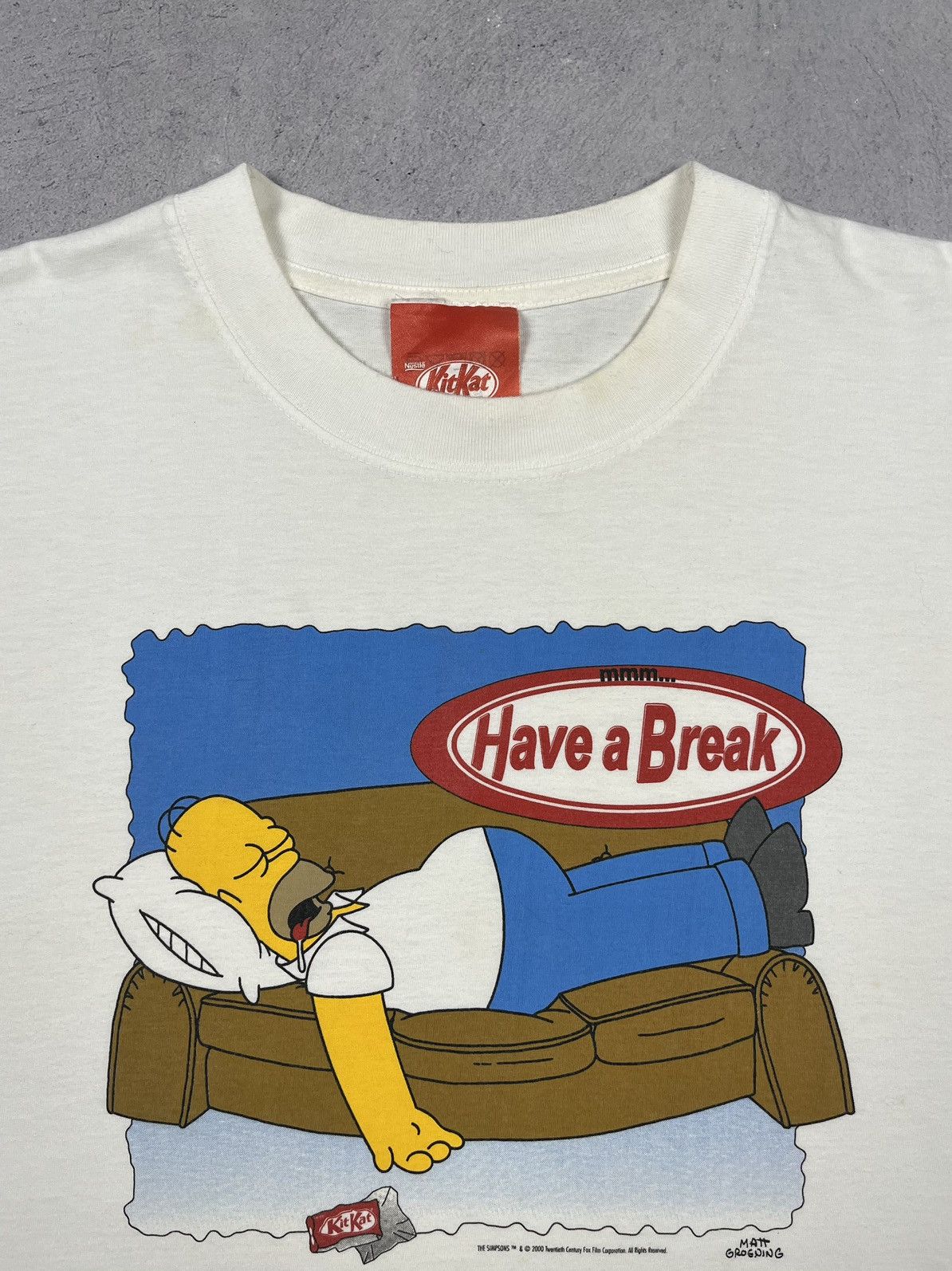 Cartoon Network Vintage Simpsons Kit Kat y2k graphic cartoon tee 2000’s Size US XL / EU 56 / 4 - 4 Thumbnail