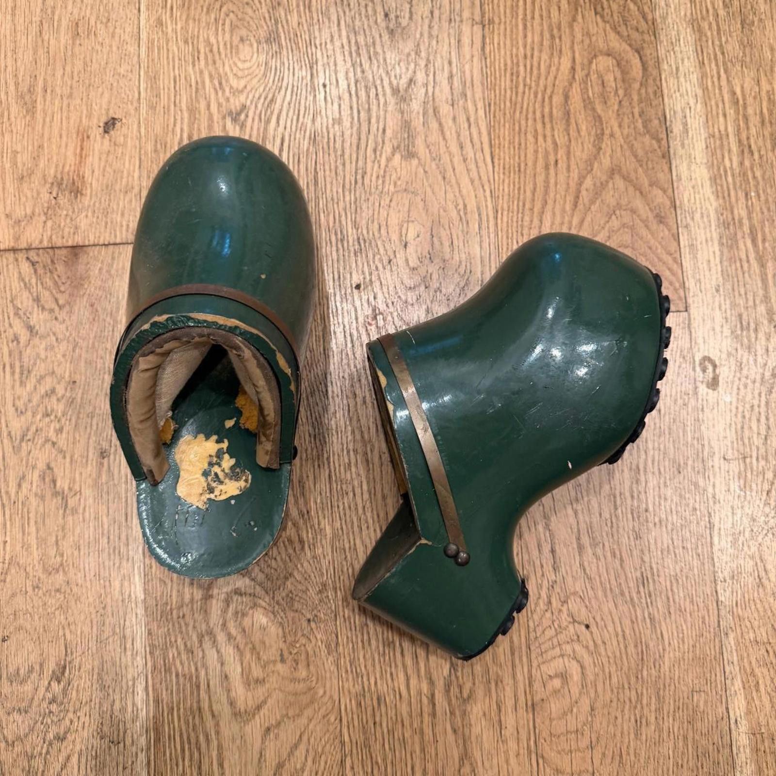 Other RARE! 70s Famolare Platform Amsterdam Green Clogs Size US 8 / IT 38 - 1 Thumbnail