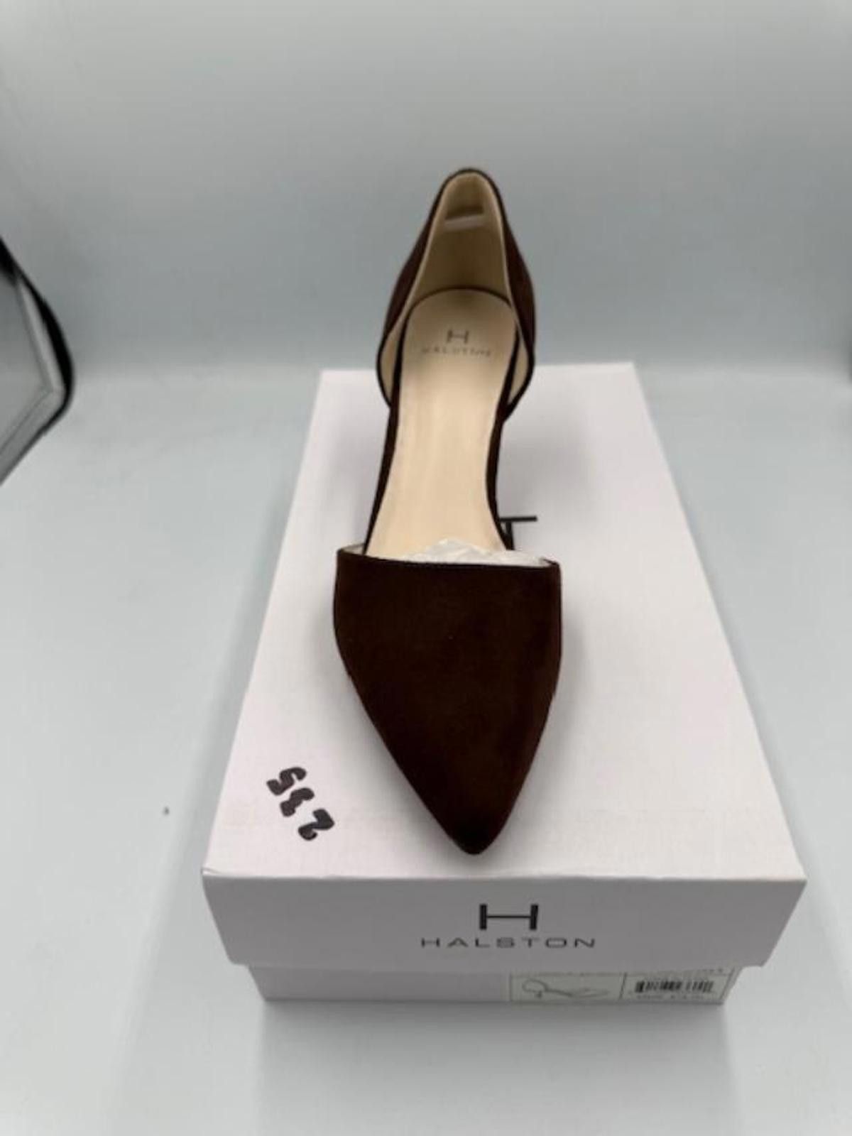 Halston III Halston Brown Pointed Toe Kitten Heel Shoes - Size 7 Size US 7 / IT 37 - 5 Thumbnail