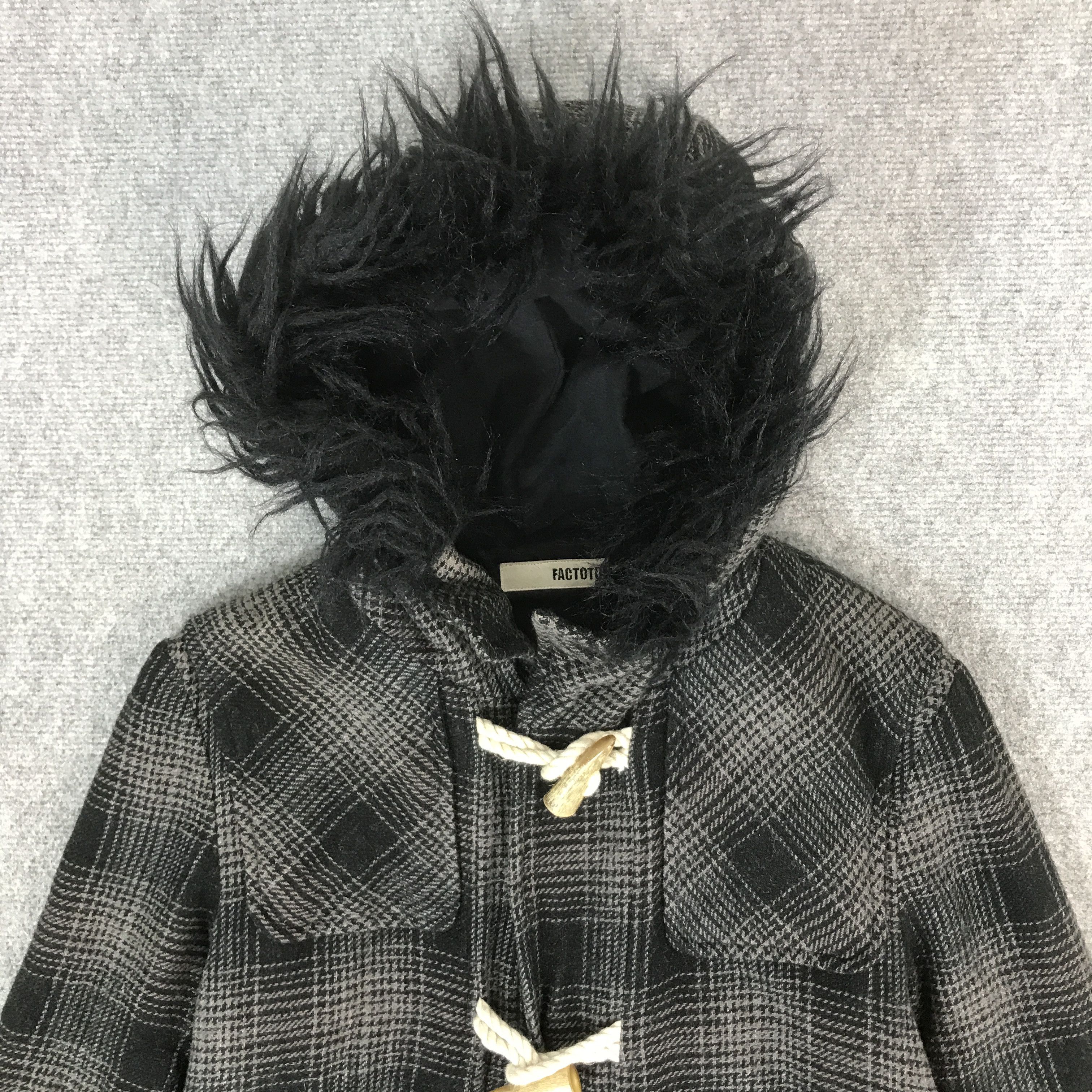 FACTOTUM FACTOTUM TARTAN JAPAN FUR HOODIE JACKET Size US M / EU 48-50 / 2 - 2 Thumbnail
