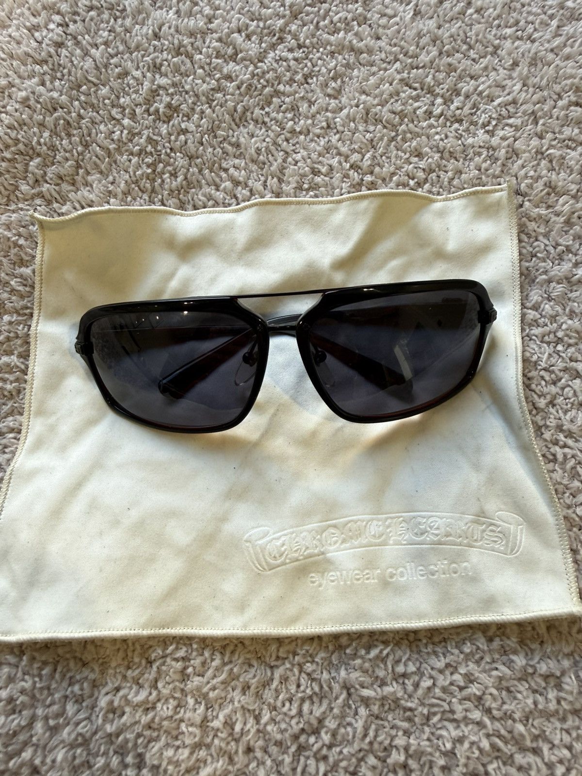 Chrome Hearts 90s vintage chrome heart sunglasses with  display picture 2
