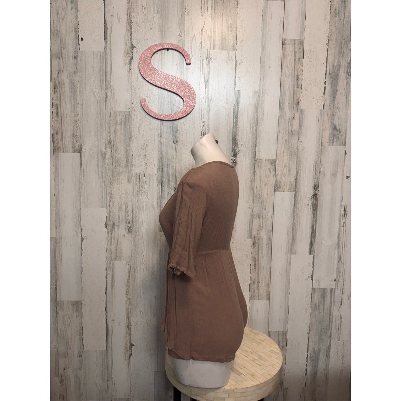 Other Boho Deep V-Neck Brown Romper – Size S Size US 26 / EU 42 - 2 Thumbnail