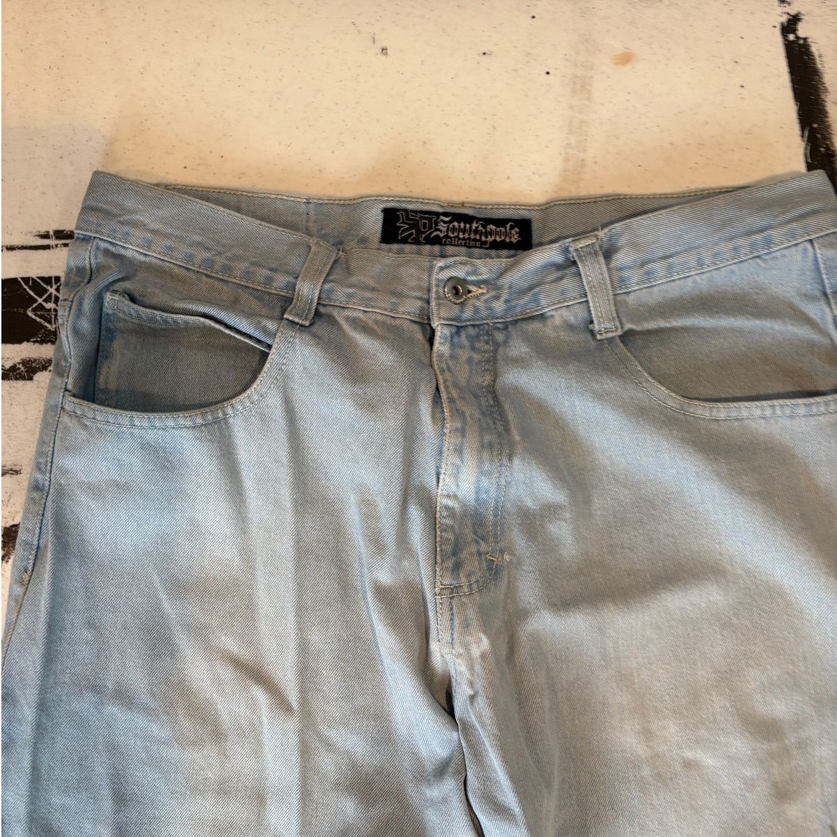 Southpole × Vintage Southpole Baggy Denim Jeans Y2K Mens 38x28 Wide Leg Skater Size US 38 / EU 54 - 10 Thumbnail