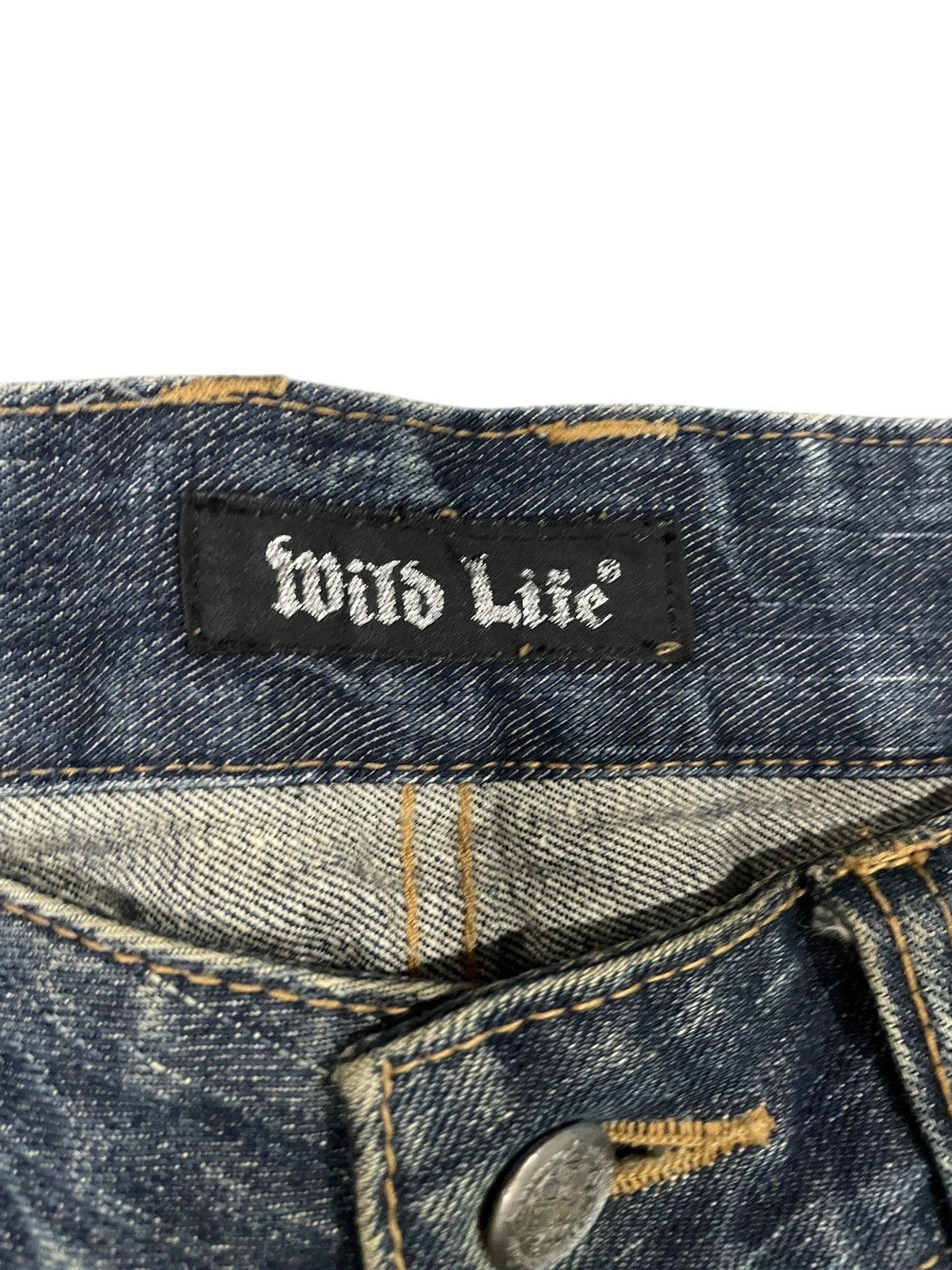 14th Addiction Wildlife Japanese Destroyed Dusty Dirt Rockers Jeans Size US 33 - 11 Thumbnail