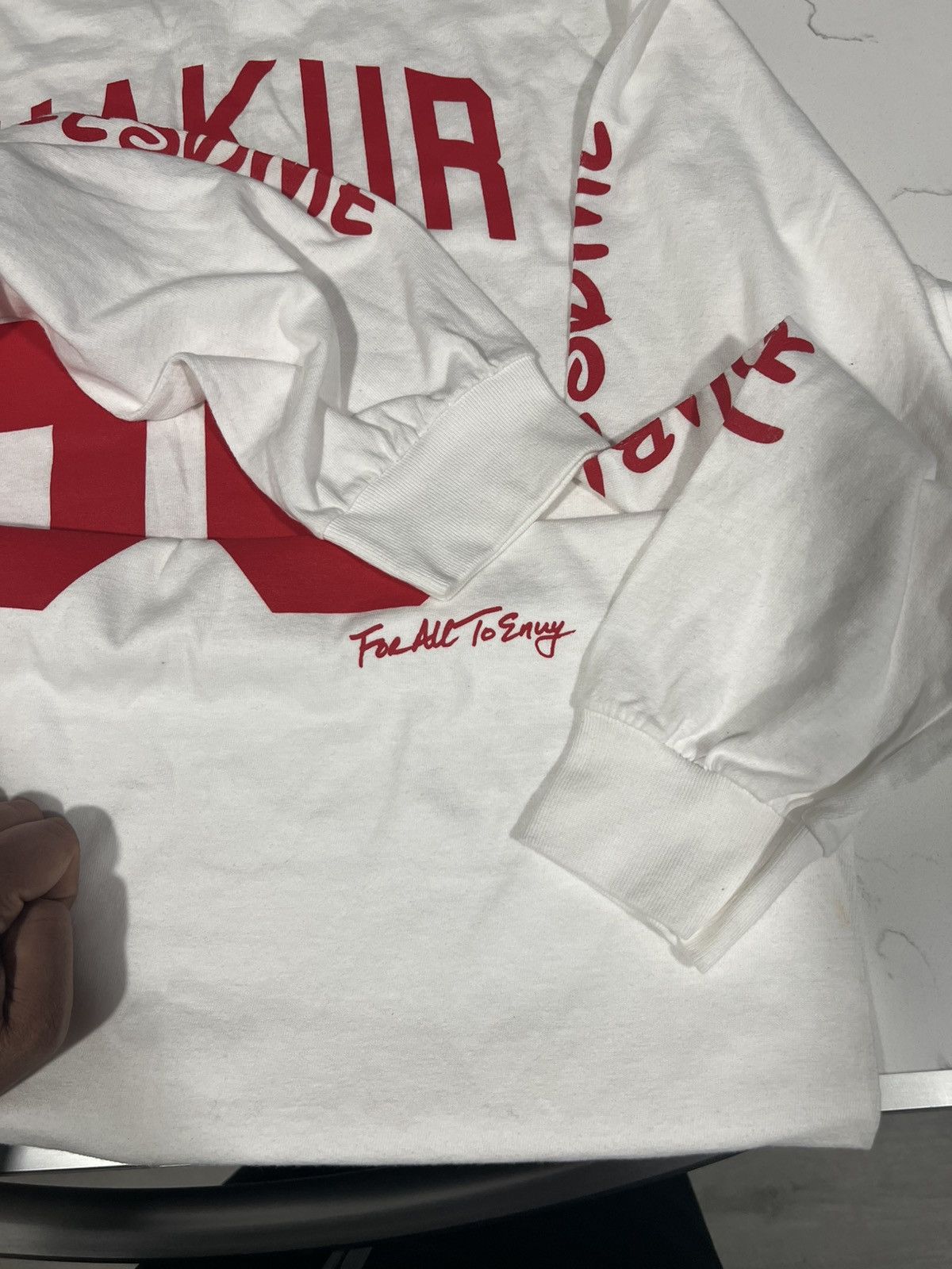 For All To Envy Tupac shakur troublesome long sleeve shirt Size US M / EU 48-50 / 2 - 5 Thumbnail