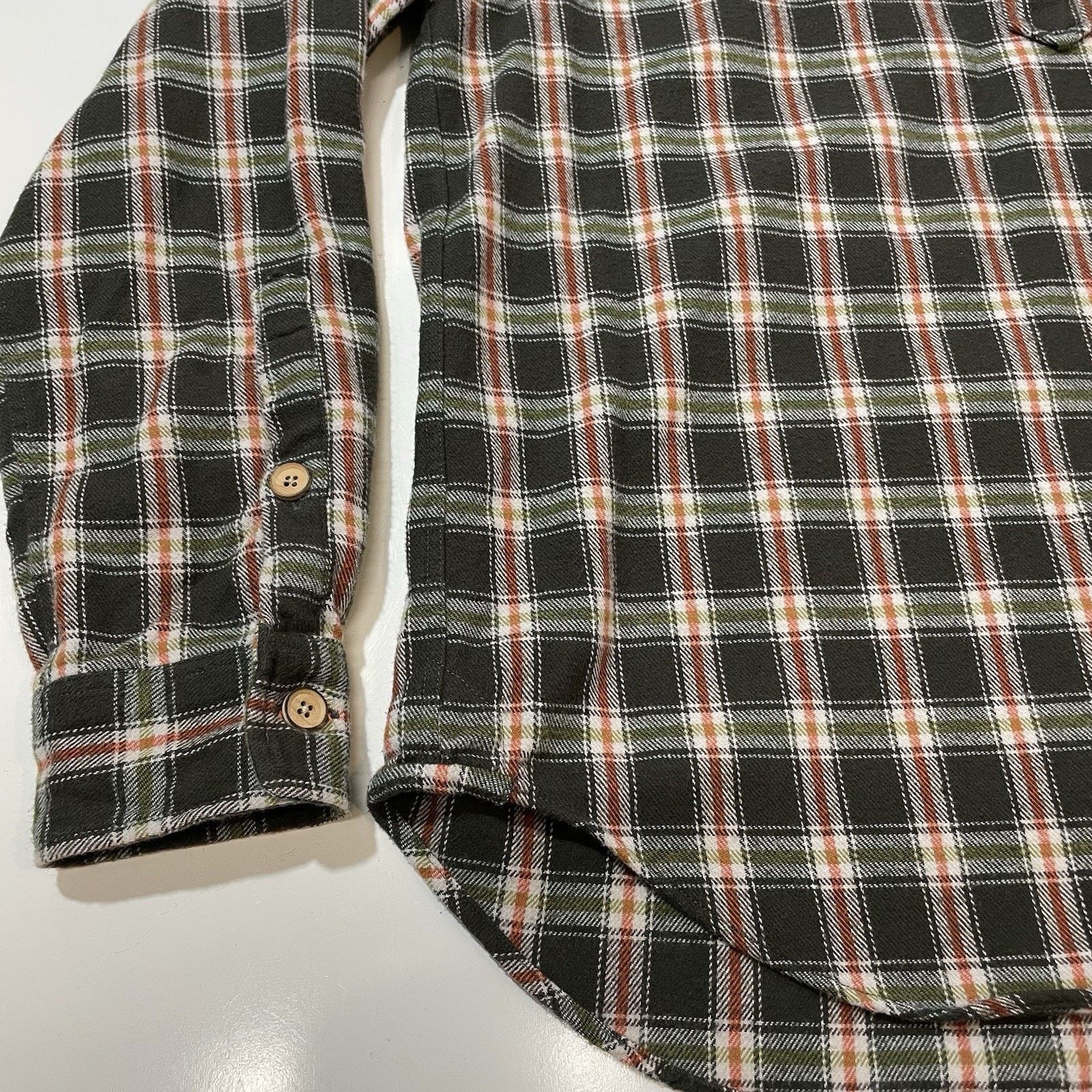 J. Peterman J. PETERMAN Co. Henley Poet Shirt Banded Collarless Plaid M Size US M / EU 48-50 / 2 - 2 Thumbnail
