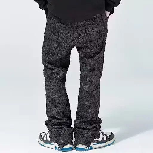 Japanese Brand × Vintage BLACK FRIDAY SALE Cracked Effect Pant Trousers Size US 34 / EU 50 - 4 Thumbnail