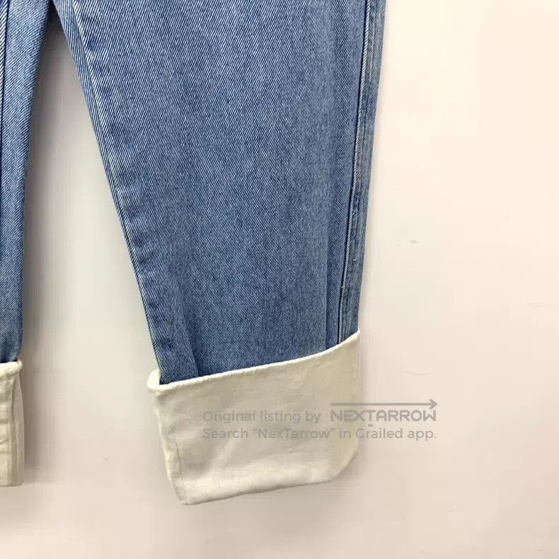 Loewe Loewe Light Blue Cotton Casual Wide-Leg Denim Trousers Size 42" / US 20 - 4 Thumbnail