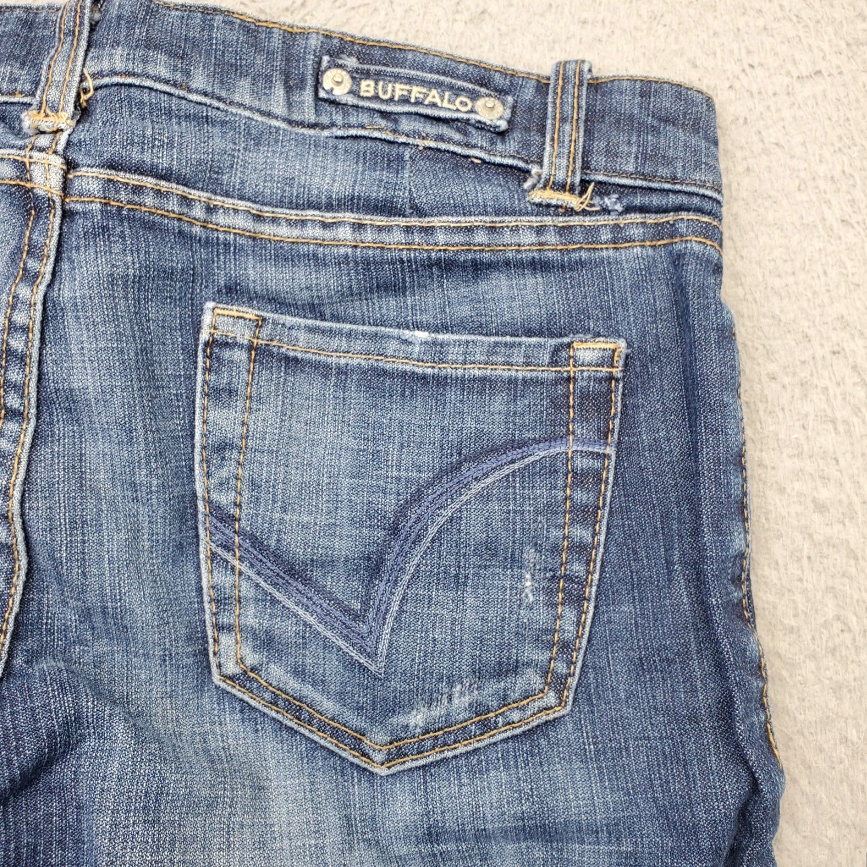 Denime Buffalo Bootcut Jeans Women's Blue Denim Flat Front Button Fly Womens Jeans Size 30" / US 8 / IT 44 - 8 Thumbnail
