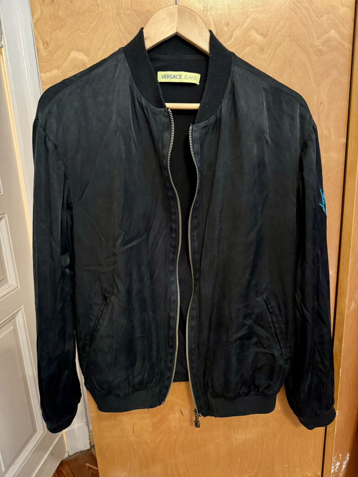 Versace Jeans Couture Versace Blouson Bomber aus Kupferseide Size US M / EU 48-50 / 2 - 1 Thumbnail