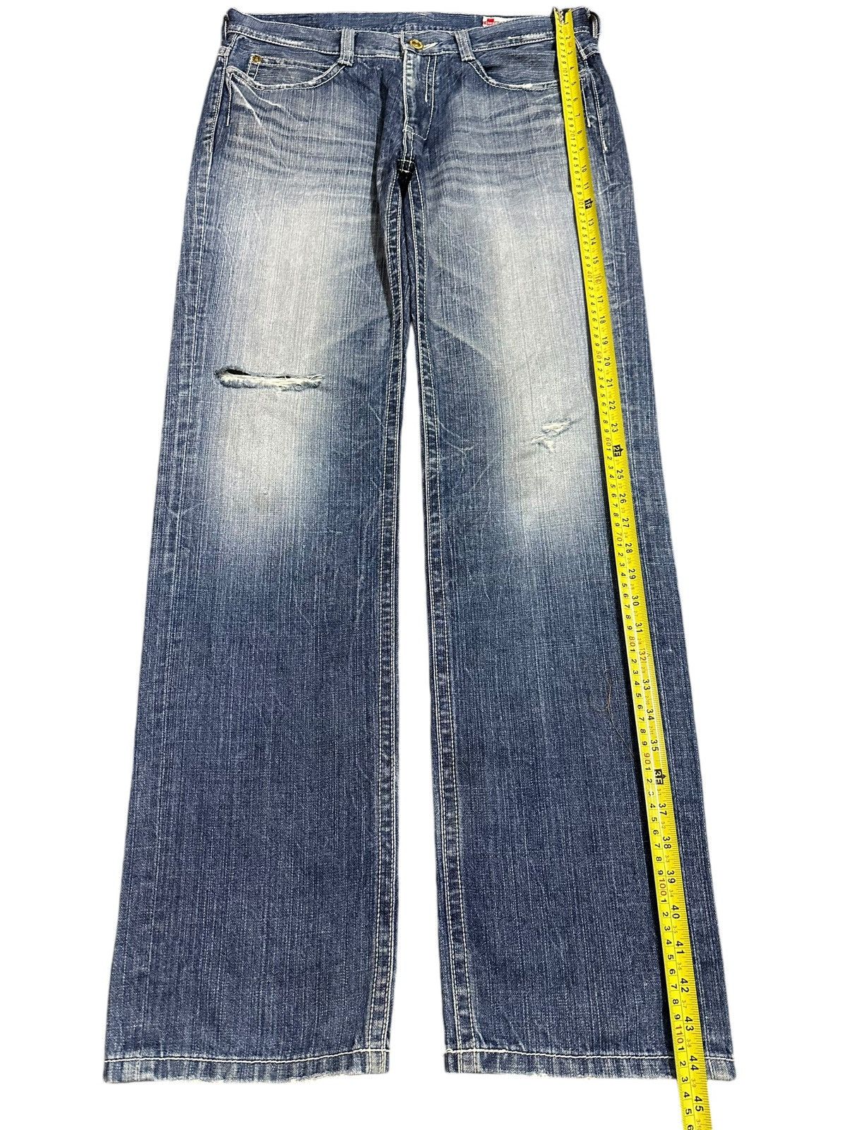 Japanese Brand Vintage Japanese Genoese Embroidered Cross Style Jeans Size US 34 / EU 50 - 14 Thumbnail