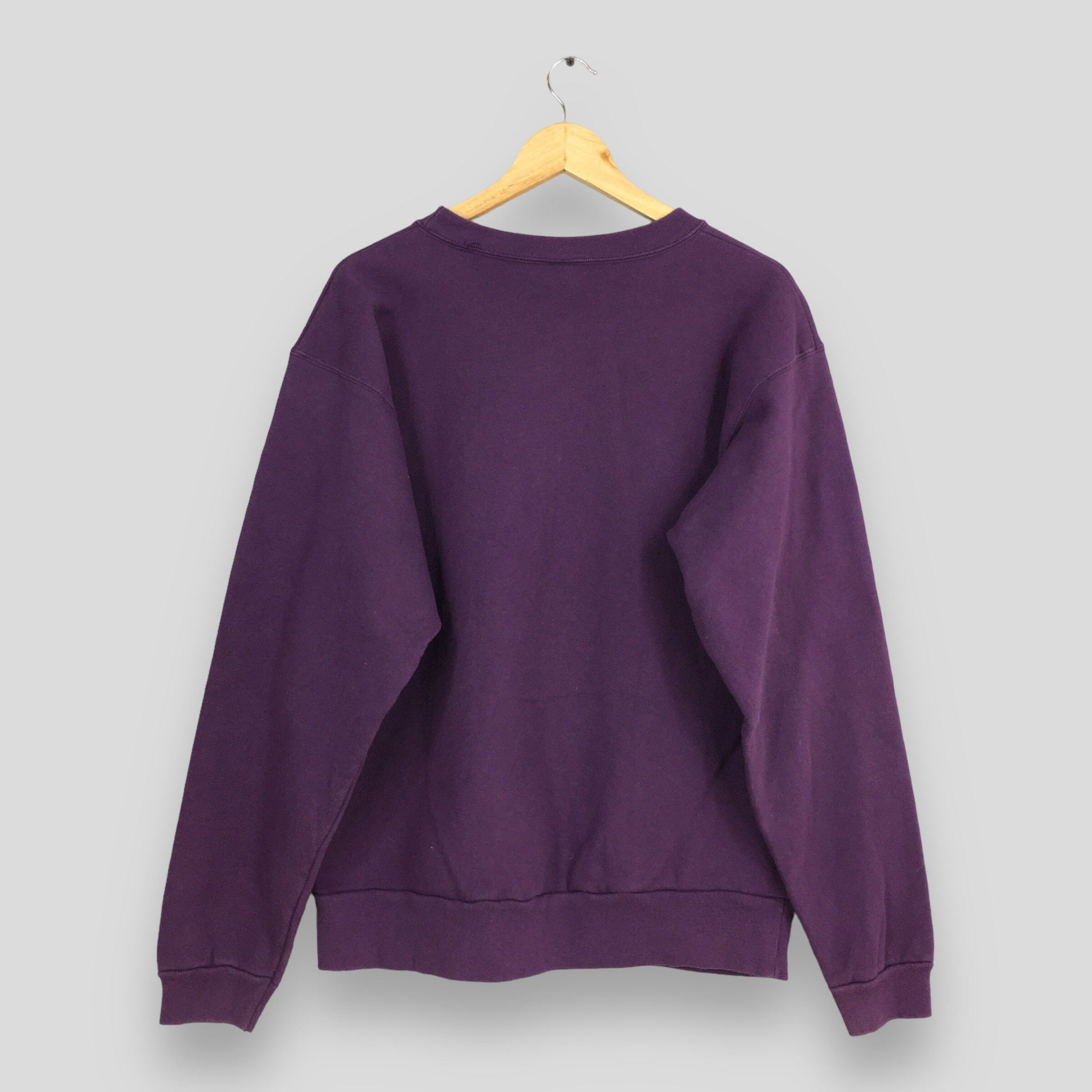 Vintage Plain Sports Purple Baggy Sweatshirt Jumper Large Size US L / EU 52-54 / 3 - 6 Thumbnail