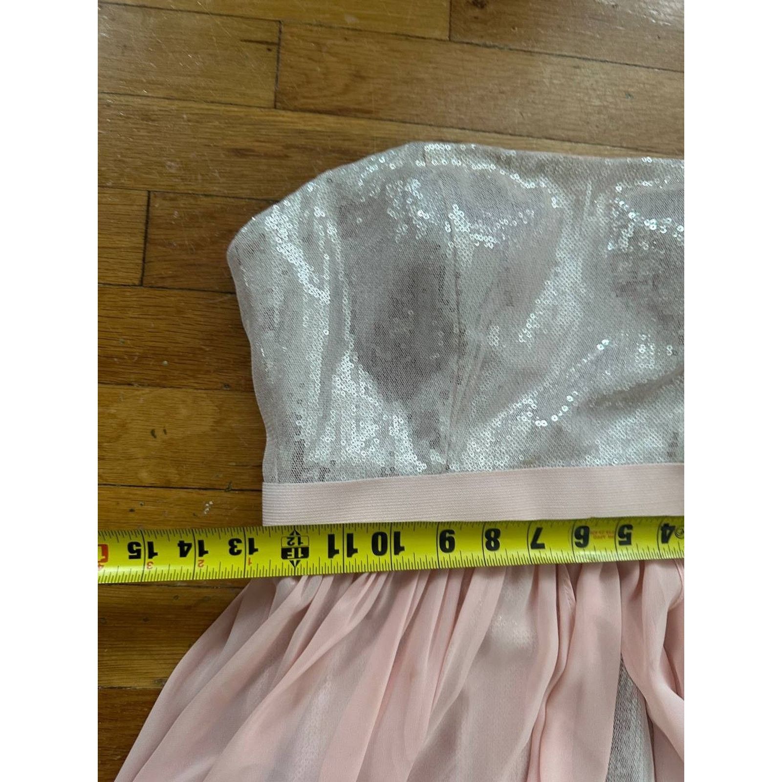 Addaptation Japan Aidan Mattox Pink Sequins Pleated Mini Dress Size 2 A000974 Size XS / US 0-2 / IT 36-38 - 4 Thumbnail