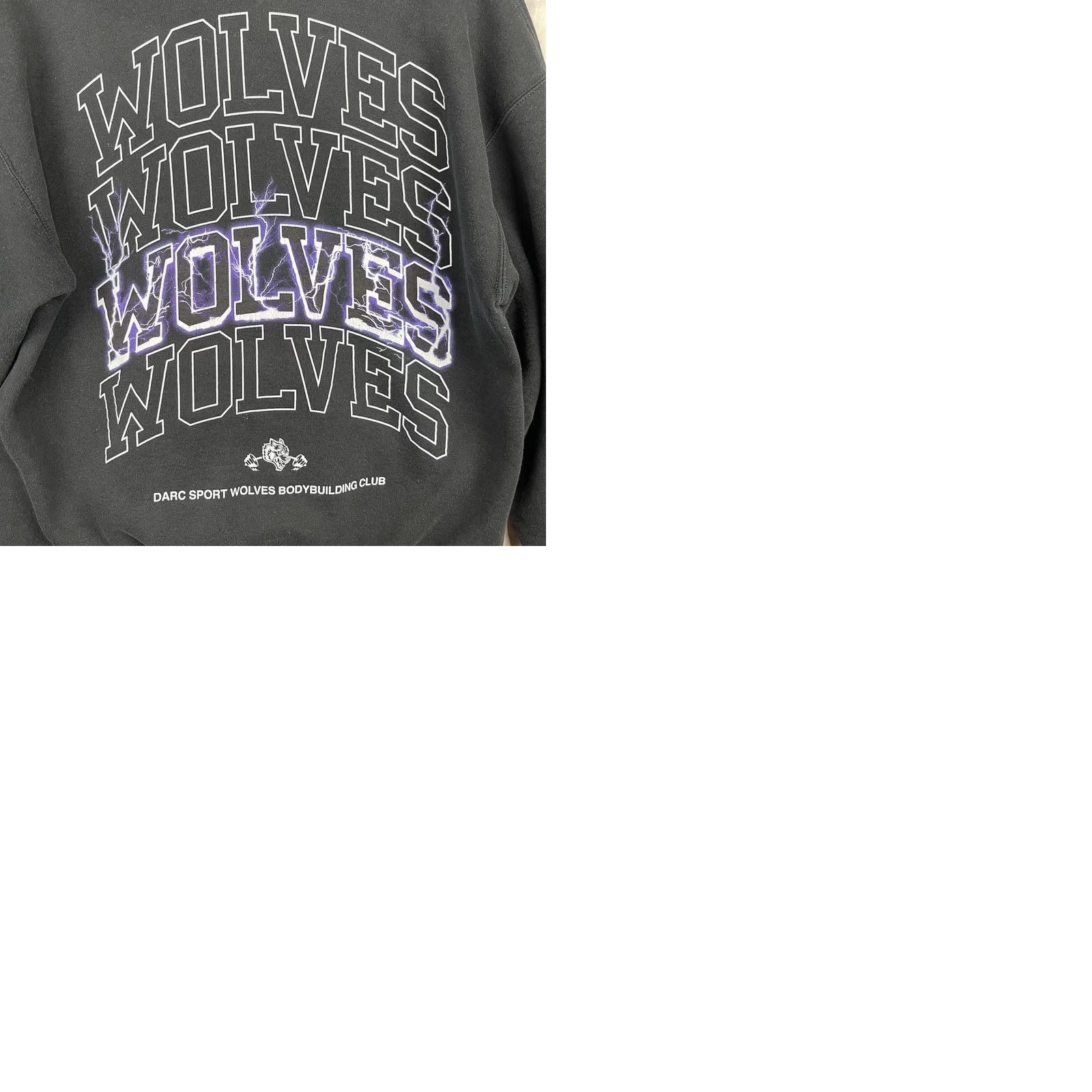 Darc Sport Darc Sport Hoodie Men Medium Fleece Sweatshirt Black Wolves 303 of 1000 Graphic Print Pullover Adult Regular Size US M / EU 48-50 / 2 - 9 Thumbnail