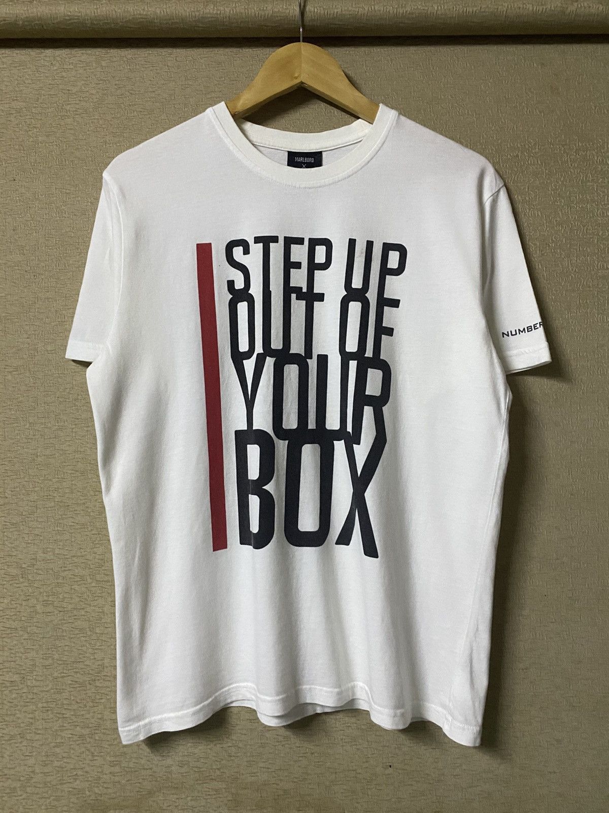 Number nine X Marlboro Step Up Out Of Your Box Tee