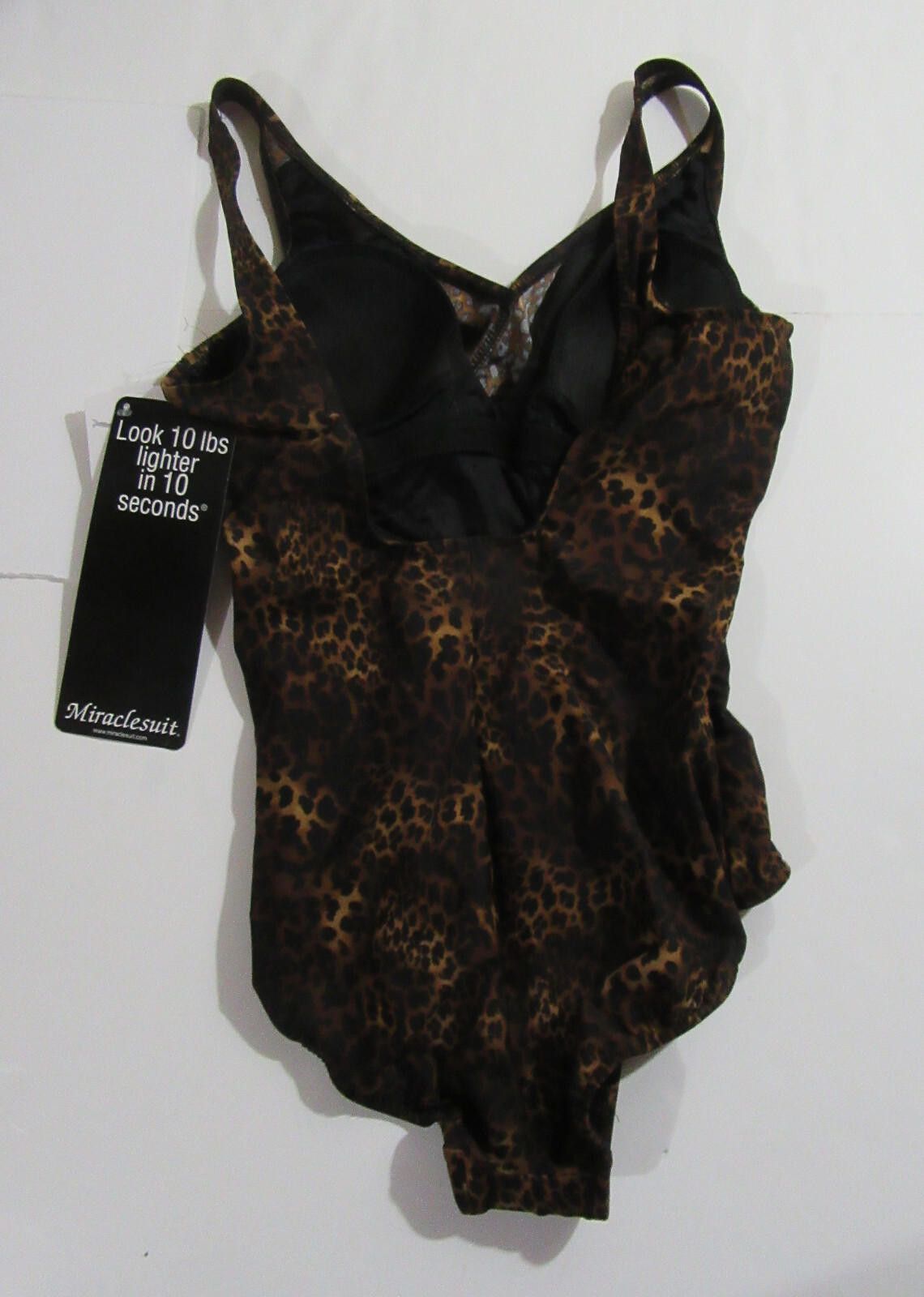 Designer Miraclesuit Womens 1 Piece Swimsuit Leopard Print Size 14 Size ONE SIZE - 2 Thumbnail