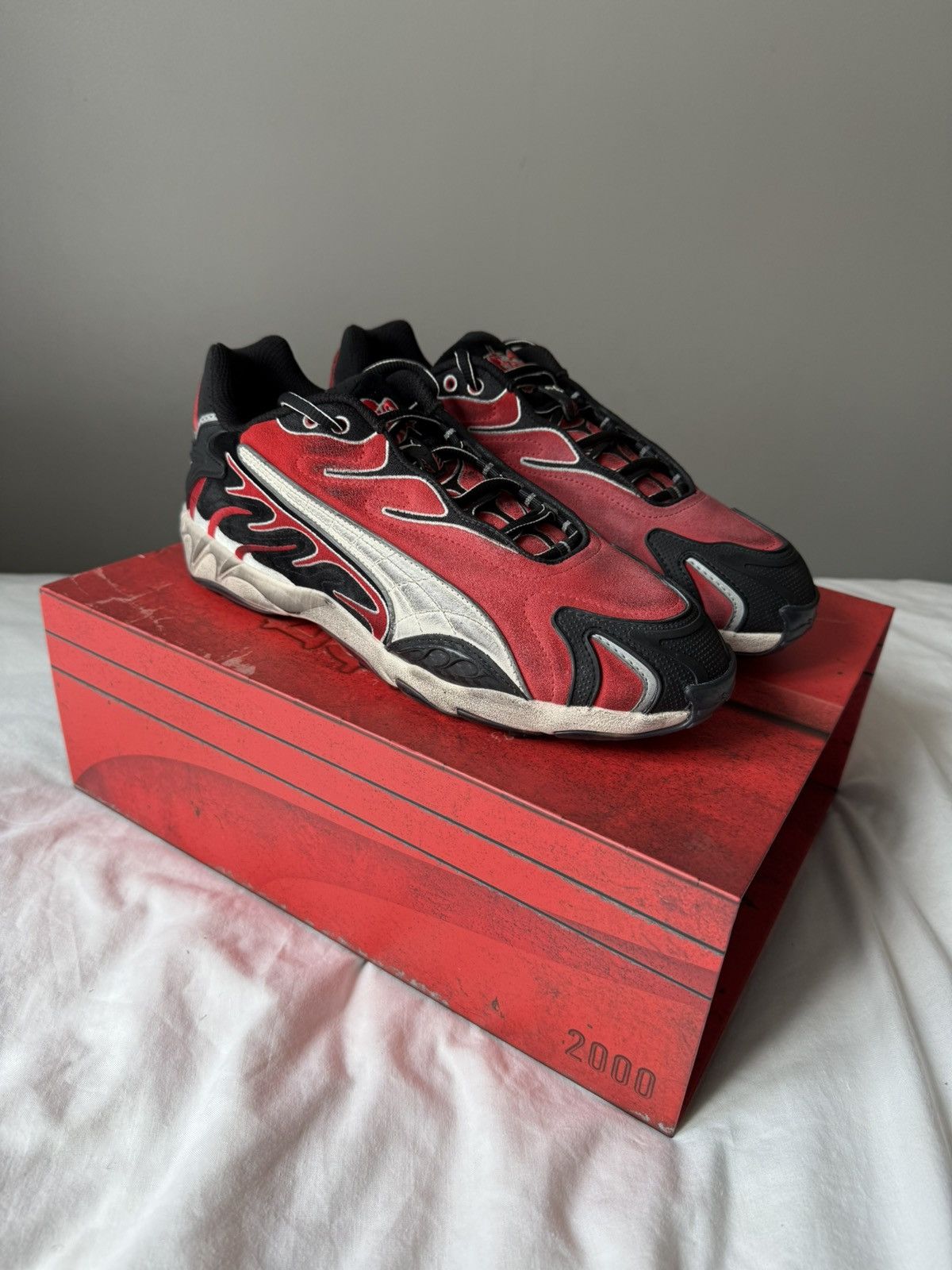 A$AP Rocky × Puma ASAP ROCKY PUMA INHALE DISTRESSED TRAINERS Size US 10 / EU 43 - 3 Thumbnail