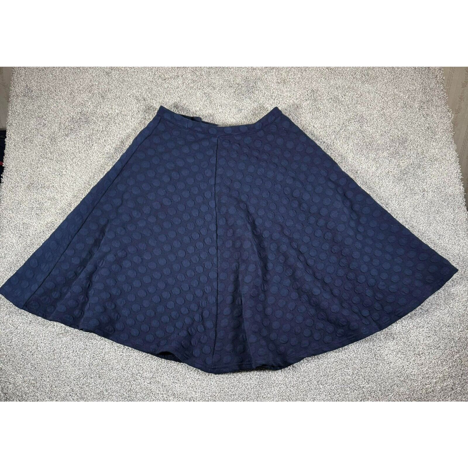 Other JOA Skirt Medium Skater Polka Dot Classic Modest Textured Size 30" / US 8 / IT 44 - 2 Thumbnail