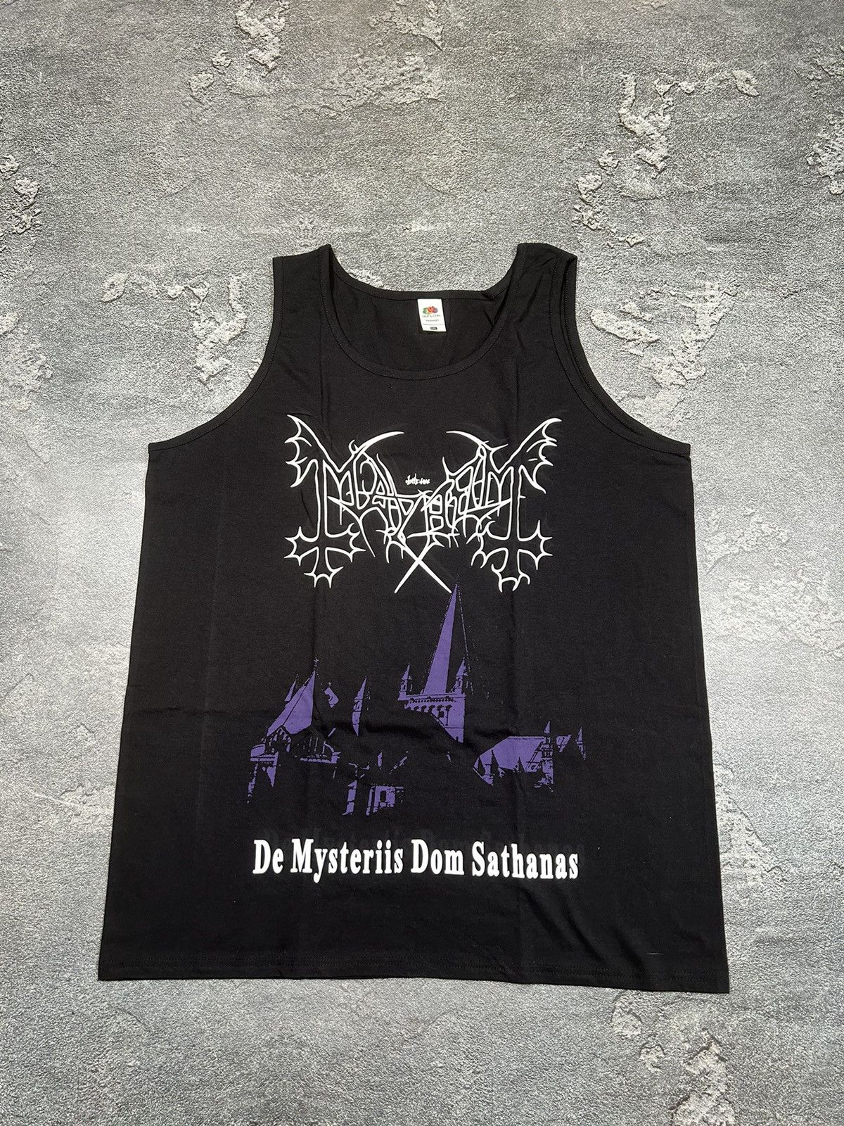 Band Tees × Vintage Vintage Mayhem De Misters Dom Sathanas Band NEW Size US XL / EU 56 / 4 - 1 Thumbnail