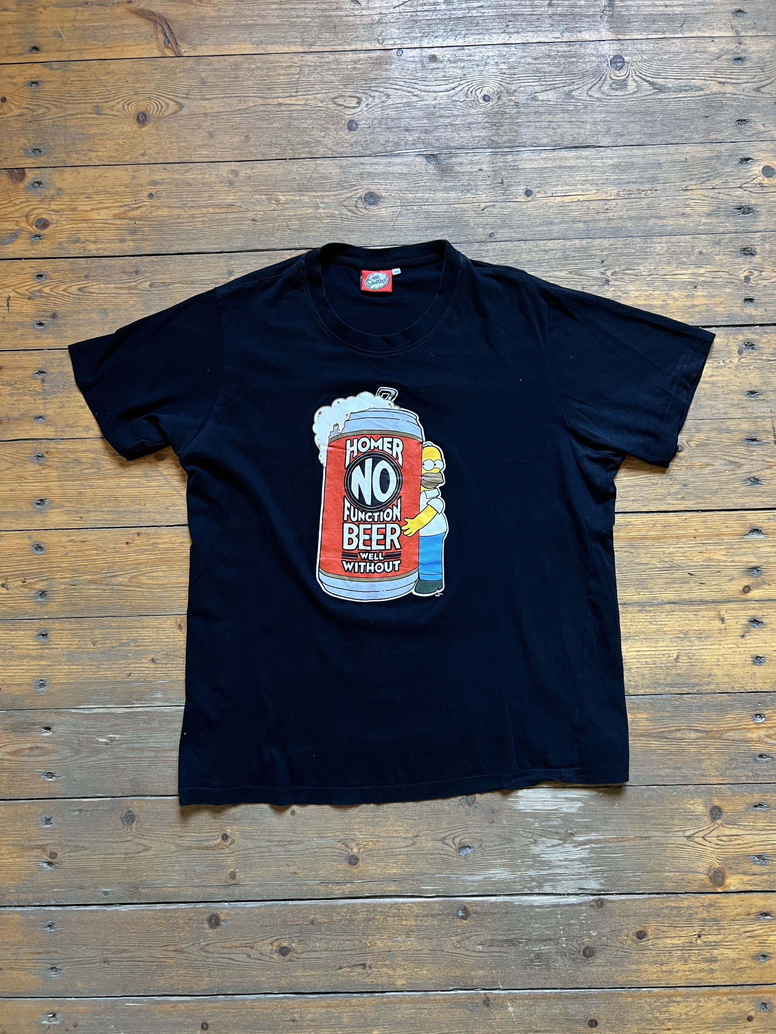 Asspizza Homer Simpson Beer Humor y2k tee adult Size US XL / EU 56 / 4 - 1 Thumbnail