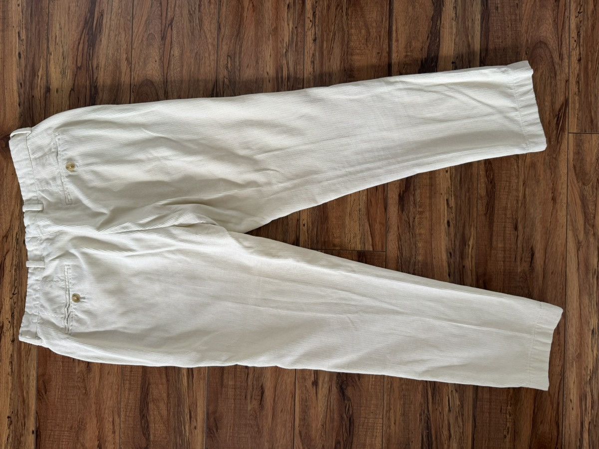 Officine Generale Officine Générale Cream Corduroy Trousers (Size 31) Size US 31 - 4 Thumbnail