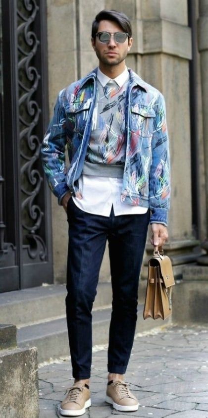 Dior [48] Dior Homme SS15 Graffiti denim jacket Size US M / EU 48-50 / 2 - 5 Thumbnail