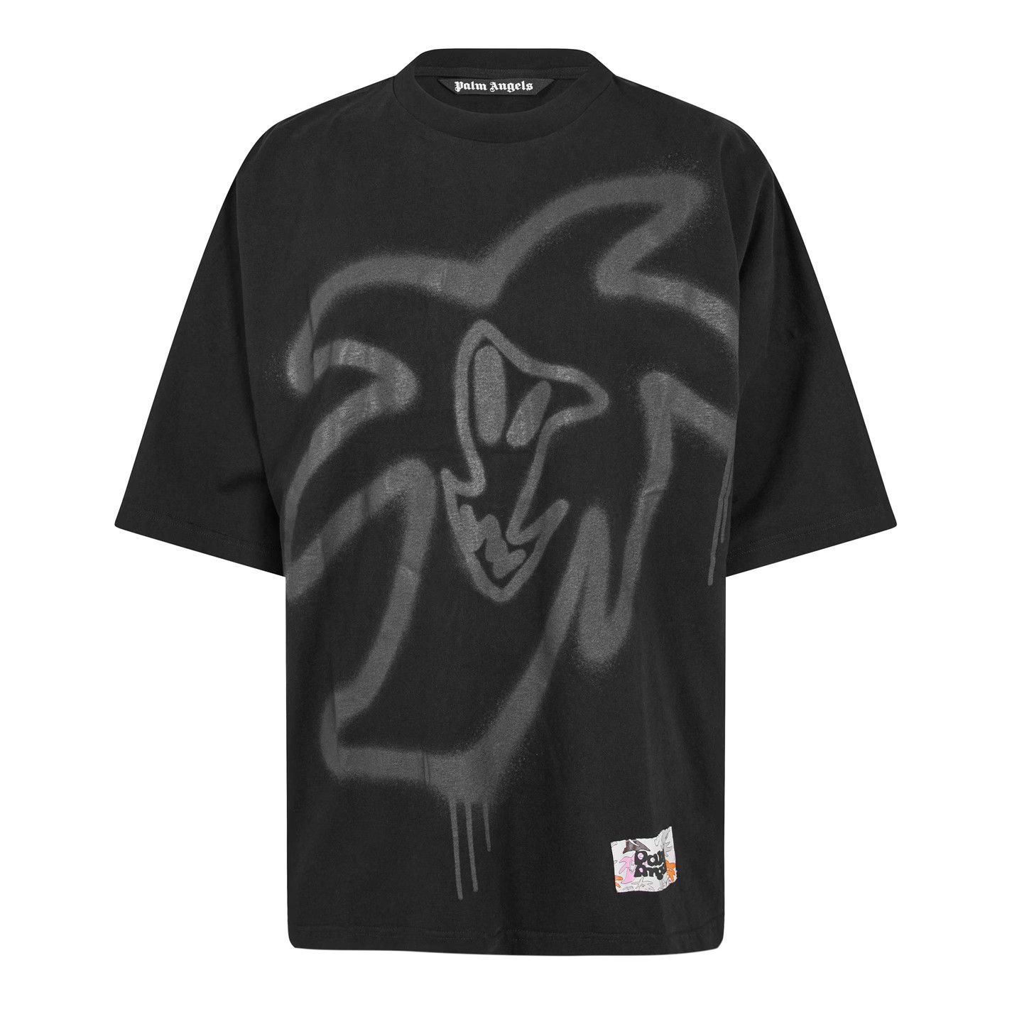 Palm Angels o1g2r1mq0426 Heart Loose T-Shirt in Black Size US L / EU 52-54 / 3 - 1 Thumbnail