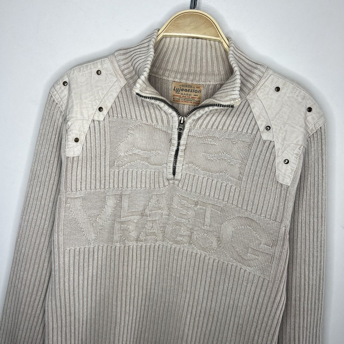 Japanese Brand × Junya Watanabe Y2K LGB IfSixWasNine Style Ribbed Knit Sweater Jumper 90s Size US M / EU 48-50 / 2 - 4 Thumbnail