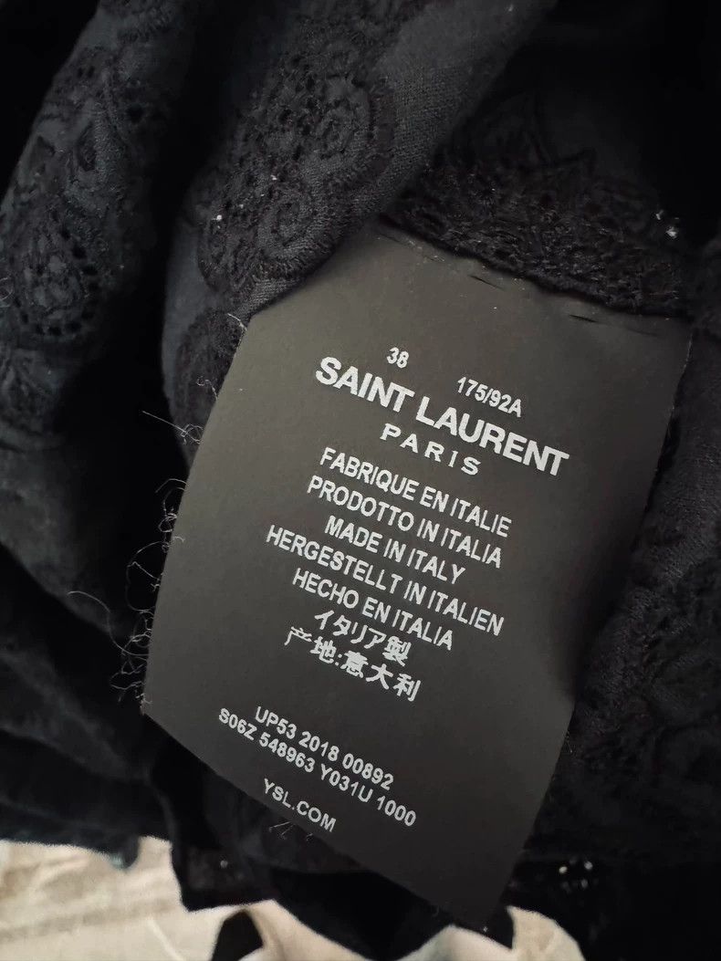 Saint Laurent Paris saint laurent paris size 38 18SS cut-out jacquard shirt 250 Size US M / EU 48-50 / 2 - 5 Thumbnail