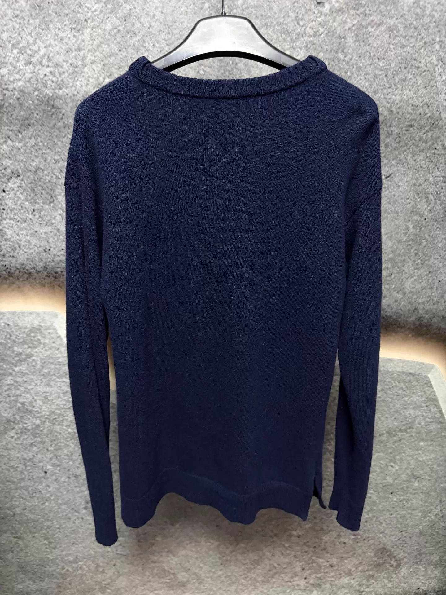 Loewe LOEWE Mens 100% Wool Sweater XS Deep Blue Size US XS / EU 42 / 0 - 2 Thumbnail