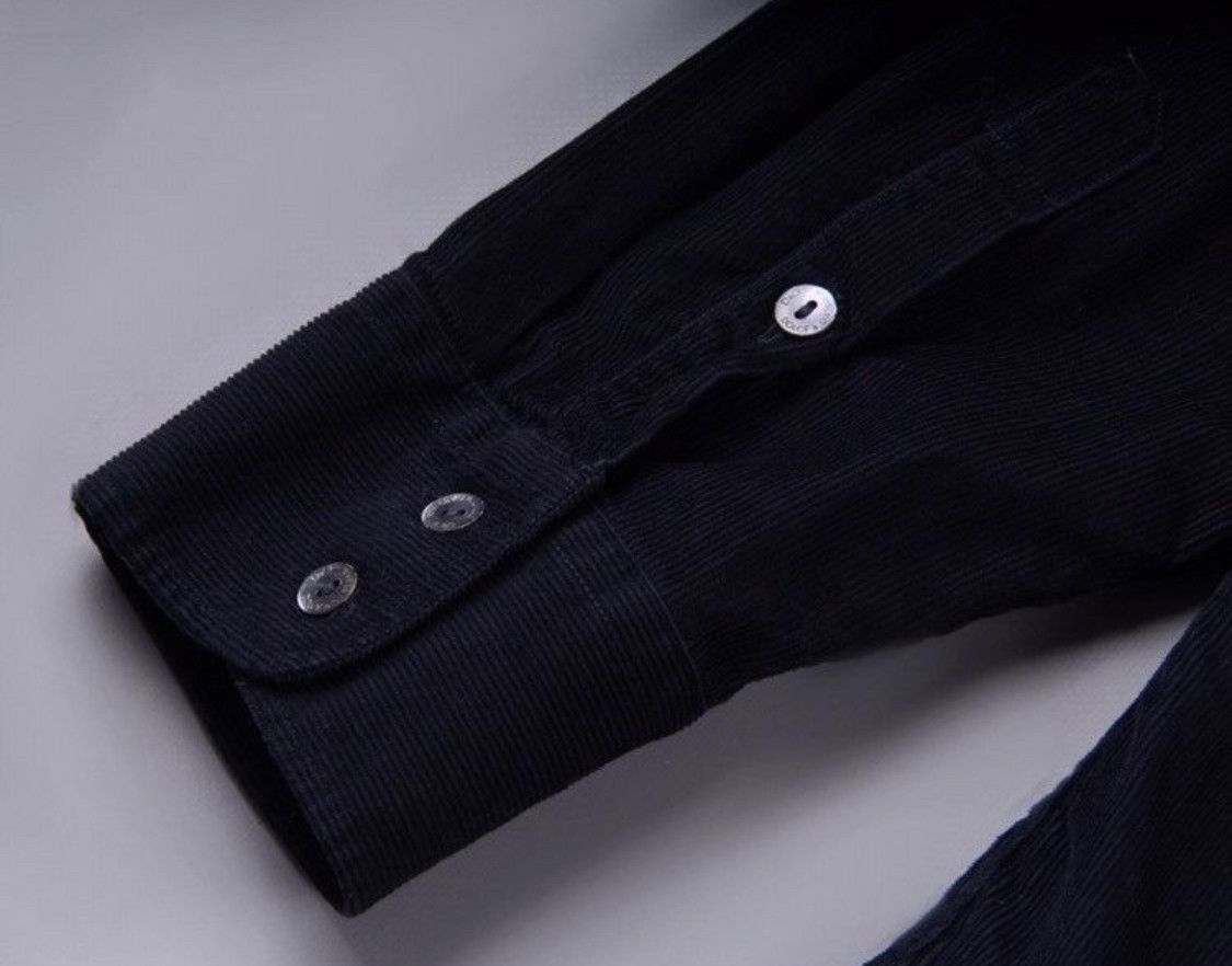 Dolce & Gabbana × Vintage Dolce Gabbana Velvet Black Shirt Made in Italy XL Size US XL / EU 56 / 4 - 5 Thumbnail
