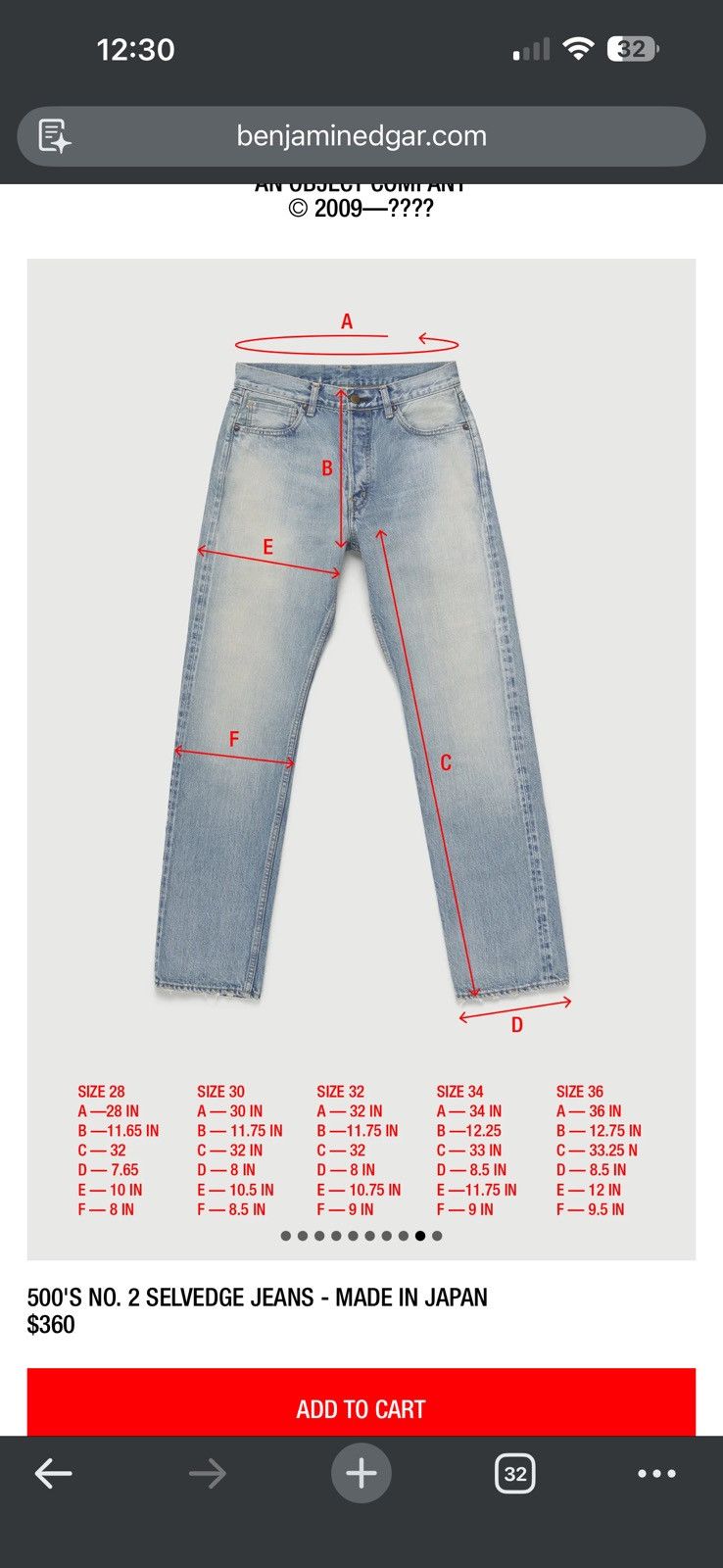 Benjamin Edgar Benjamin Edgar 500s No.2 Selvedge Jeans - Made in Japan Size US 34 / EU 50 - 14 Thumbnail