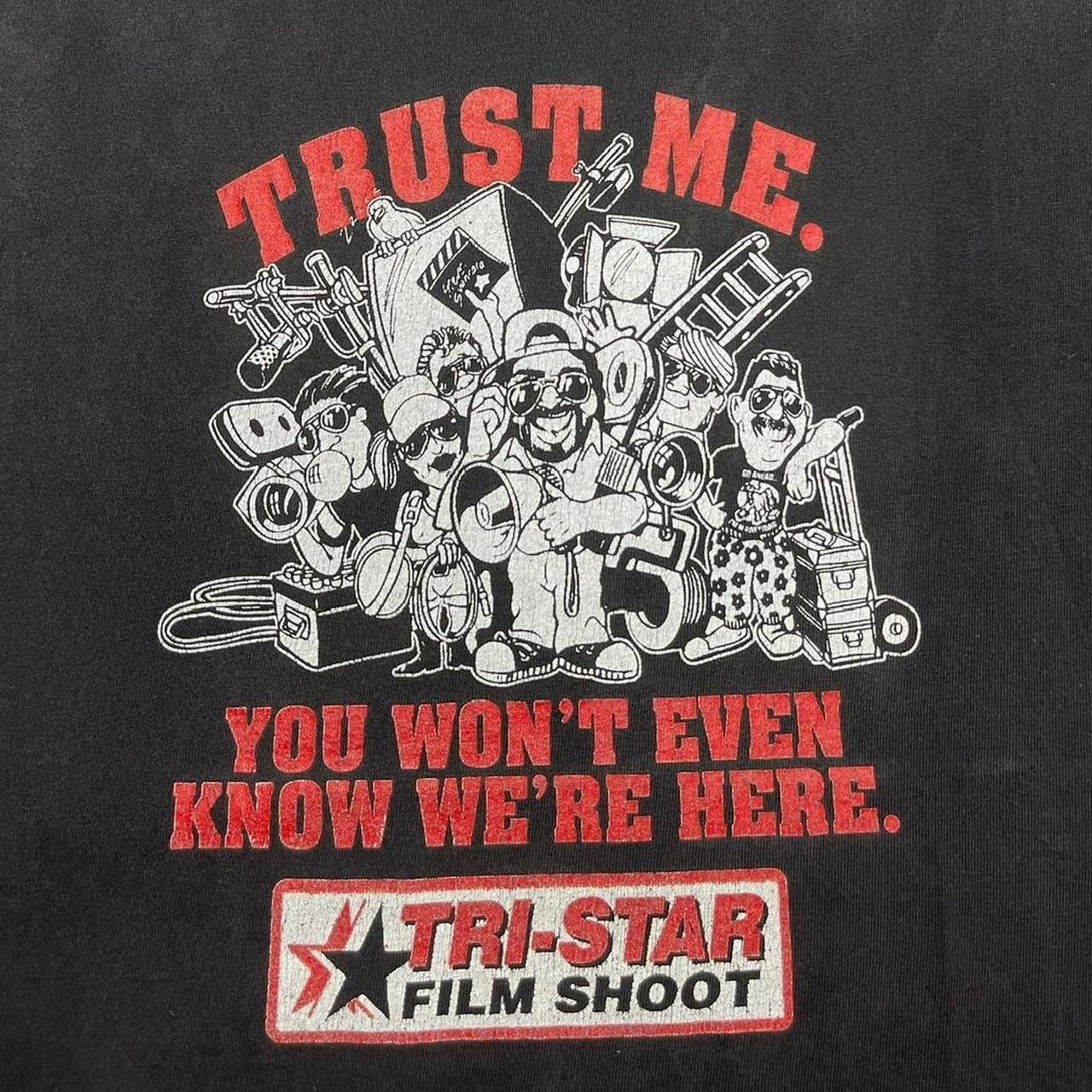 Hanes × Vintage Vintage Tri Star Film Shoot Sony T-Shirt Size US XL / EU 56 / 4 - 3 Thumbnail