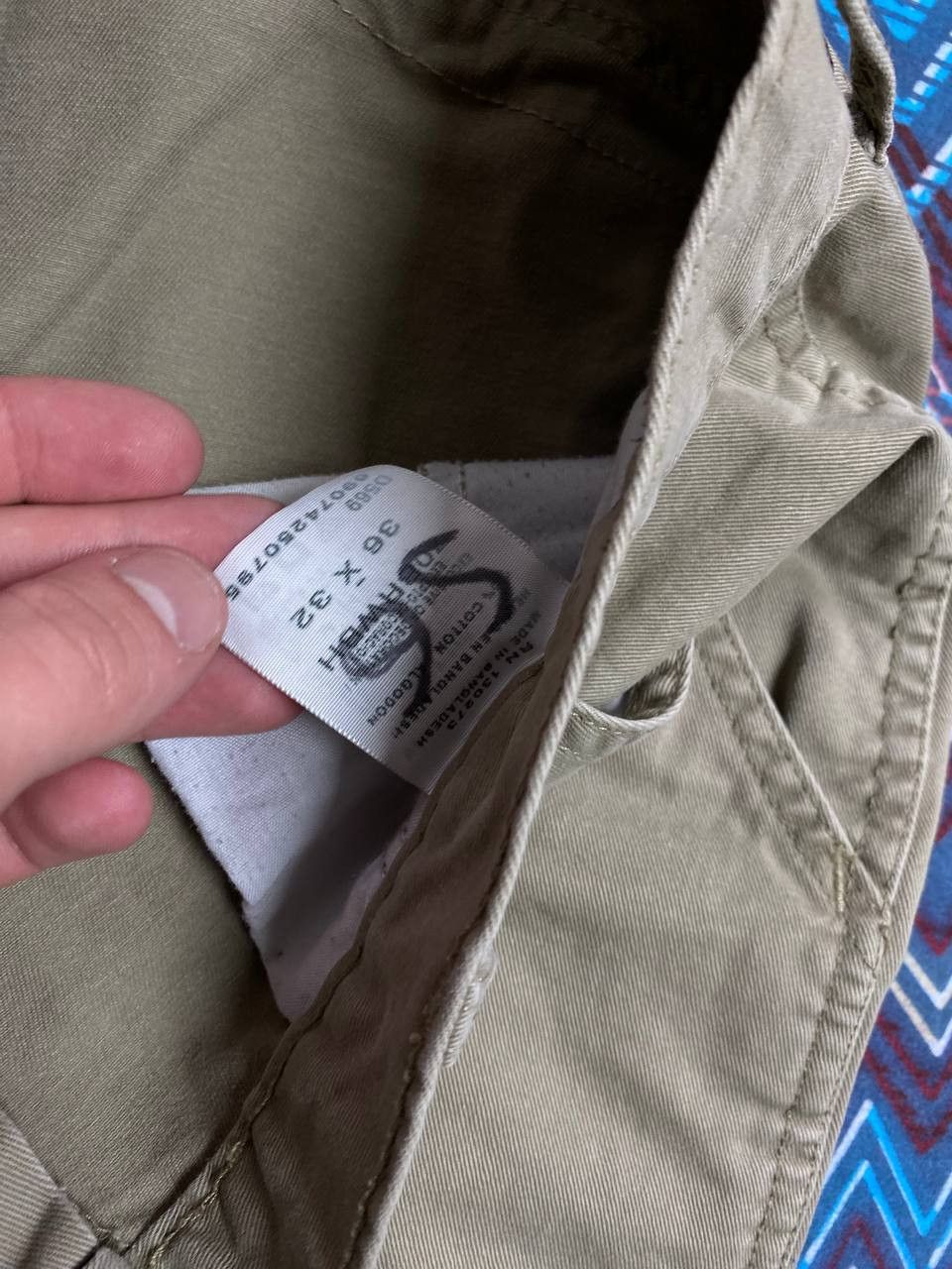 Vintage × Wrangler Wrangler Relaxed Fit Khaki Cargo Pants Size US 36 / EU 52 - 3 Thumbnail