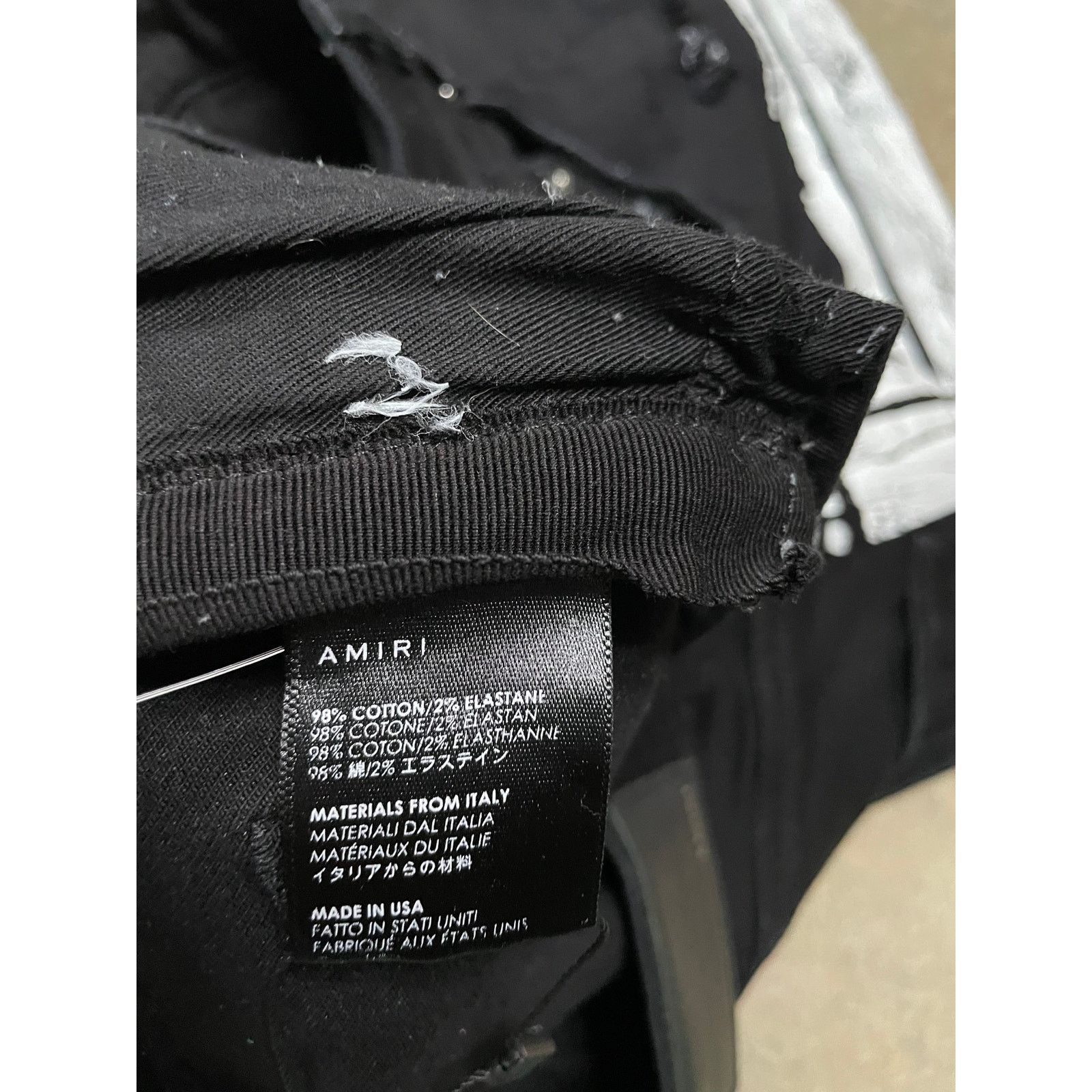 Amiri Amiri Jeans Black White Stripe 34 Used Size US 34 / EU 50 - 5 Thumbnail