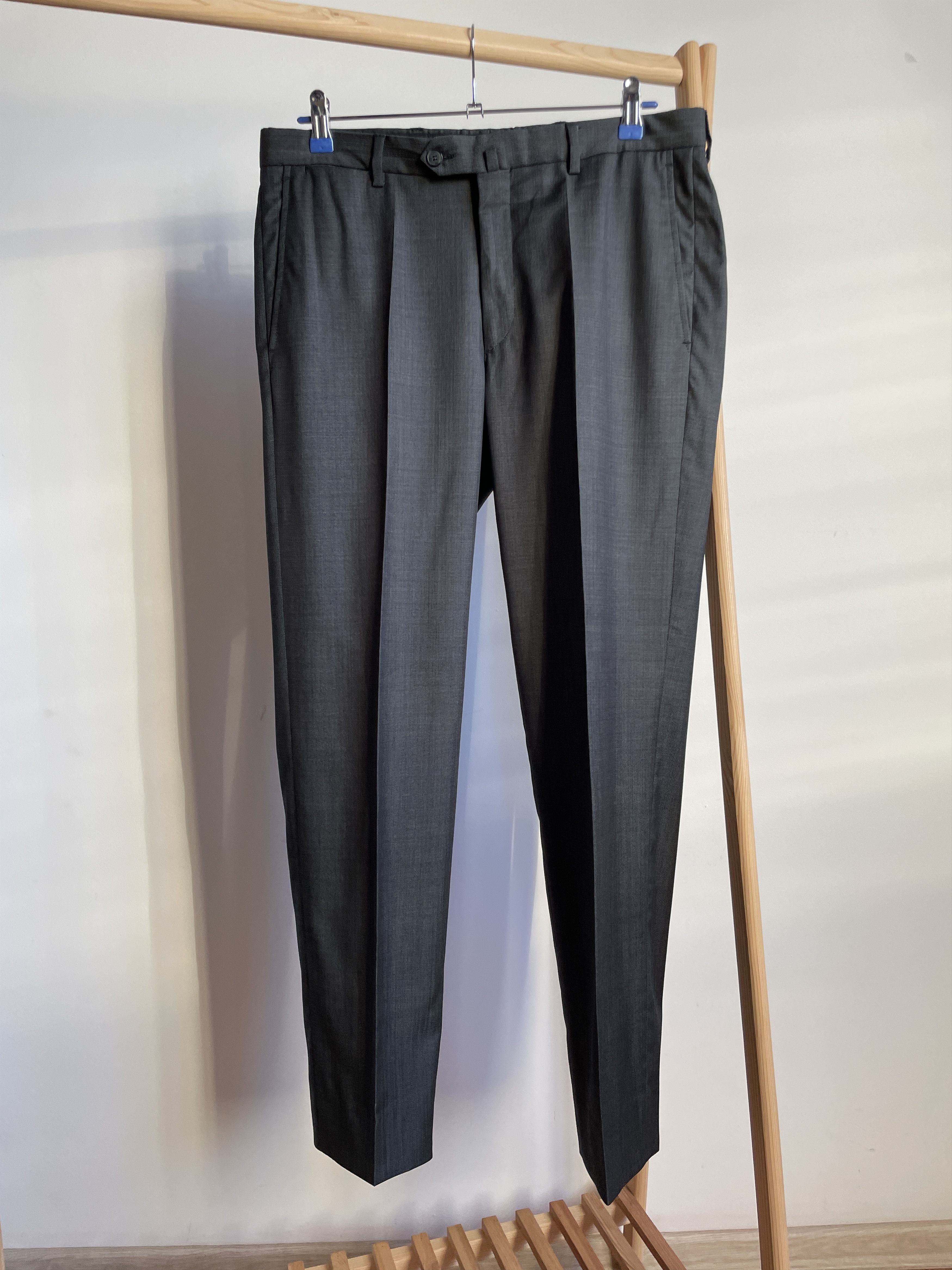 Hackett Hackett Pinhead Charcoal Gray Wool Suit Size EUR48R/UK/US38R Size 38R - 10 Thumbnail