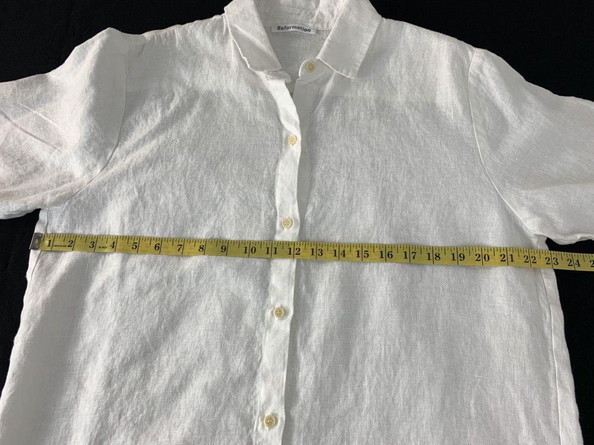 Japanese Brand Reformation Plain Minimalist White Button Up Shirt Size US XL / EU 56 / 4 - 11 Thumbnail
