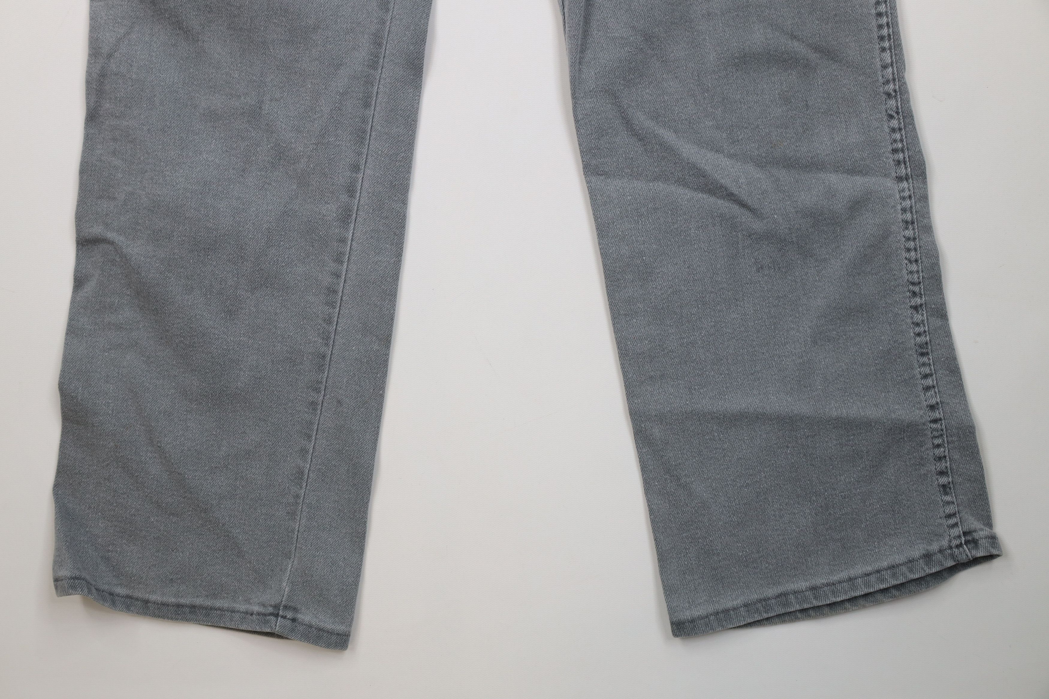 Vintage Vintage 90s Streetwear Stonewash Wide Leg Denim Jeans Gray Size US 38 / EU 54 - 4 Thumbnail
